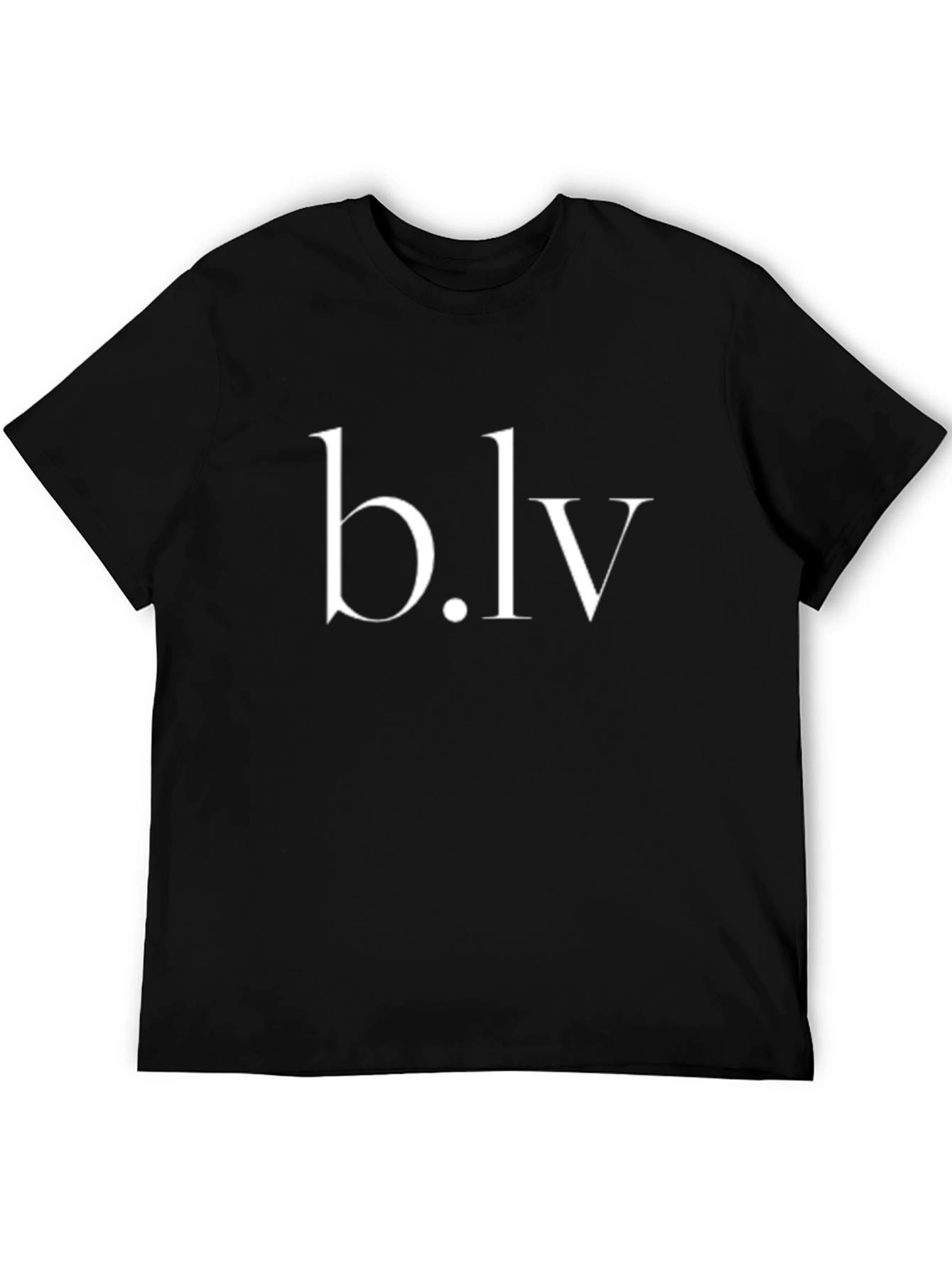 b.lv Black T-Shirt: Minimalist Style