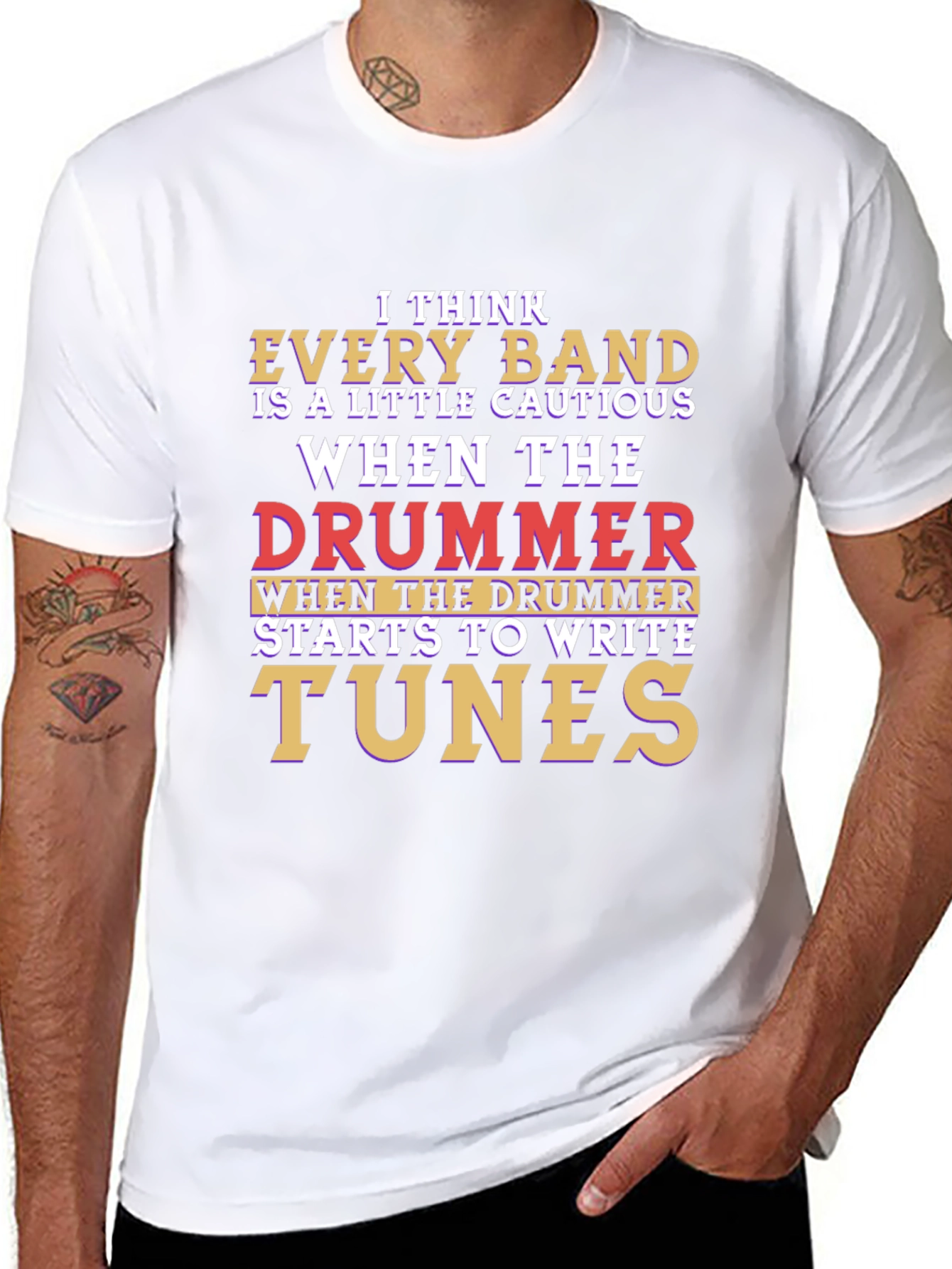 Drummer Joke T-Shirt - Band Humor