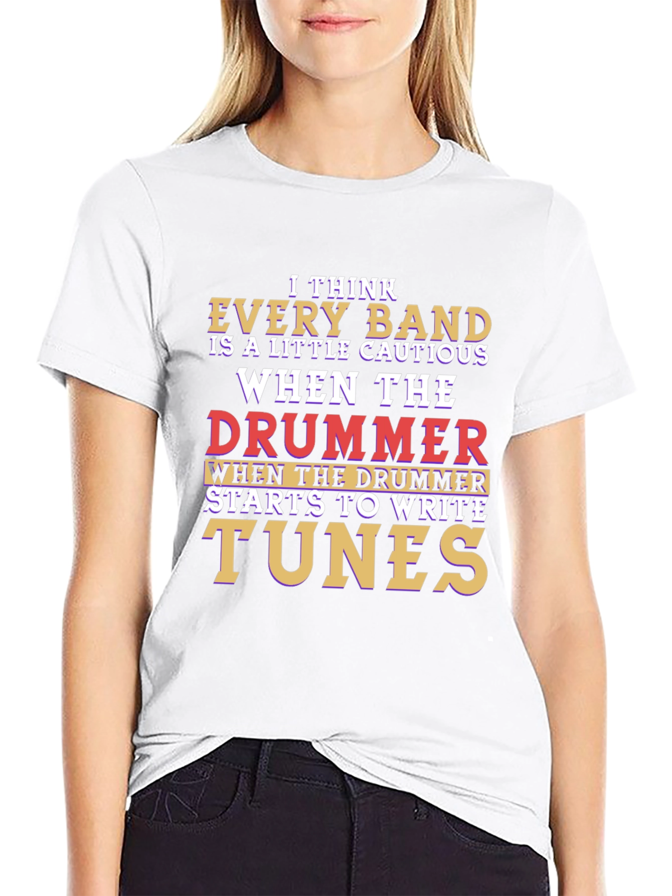 Drummer Joke T-Shirt - Band Humor