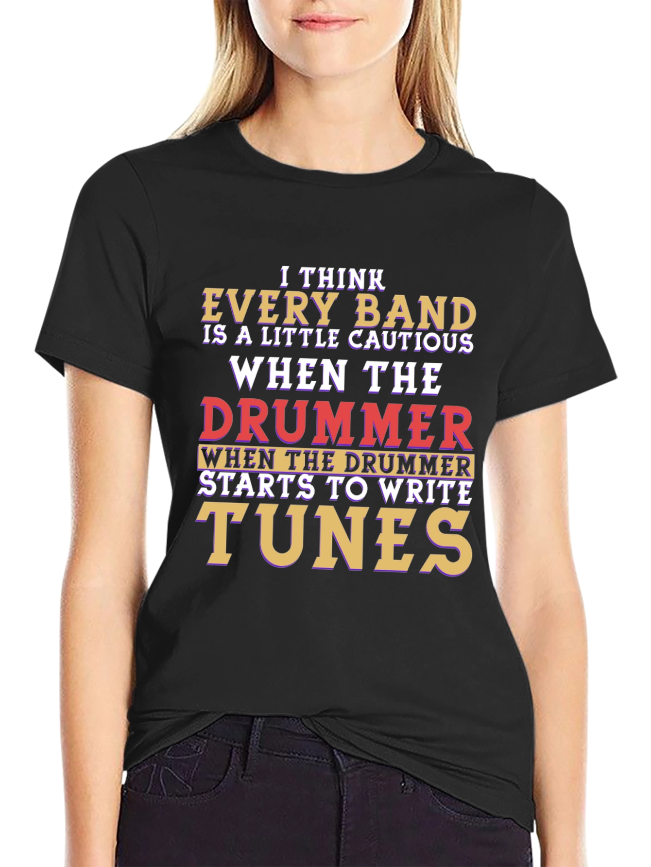 Drummer Joke T-Shirt - Band Humor