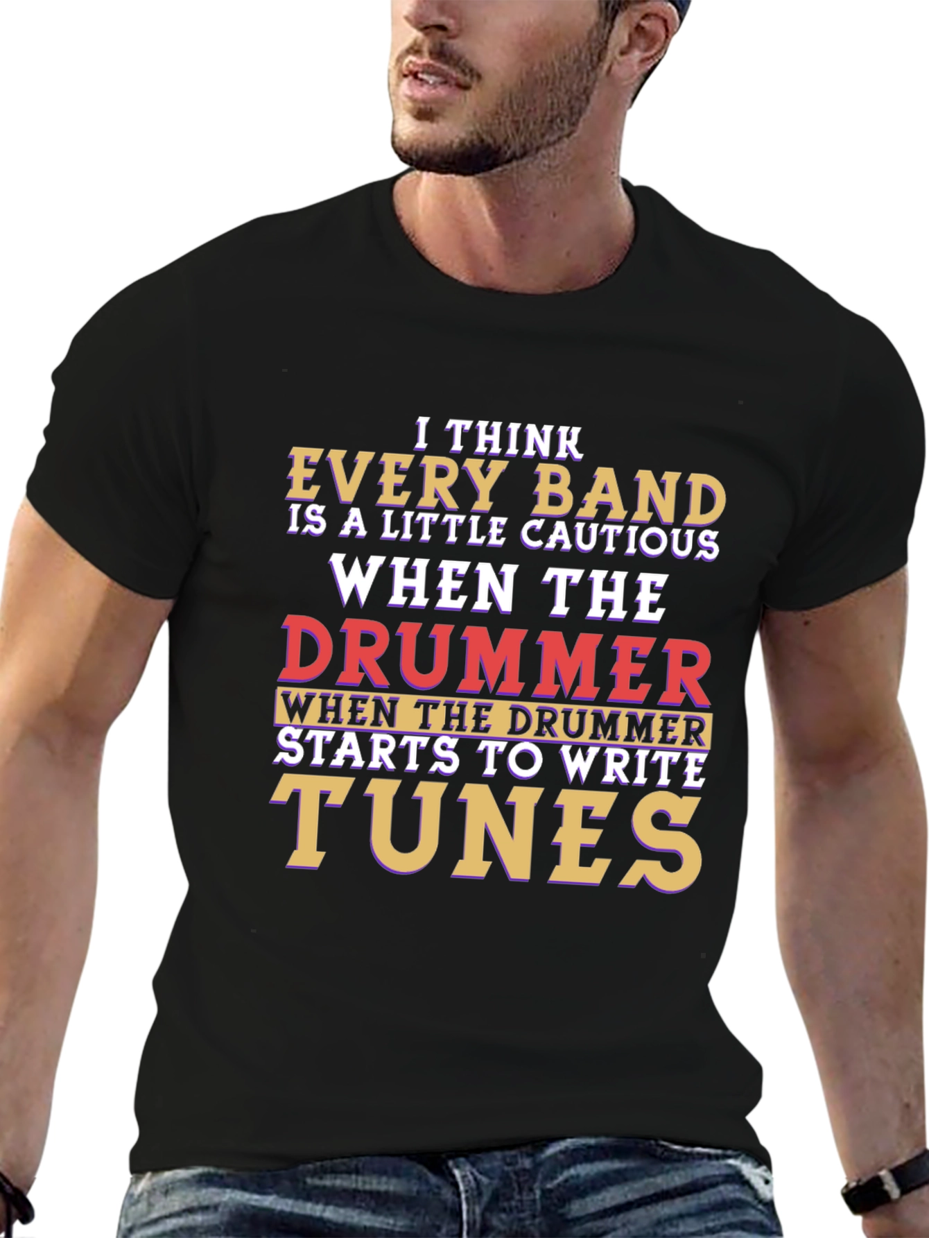 Drummer Joke T-Shirt - Band Humor