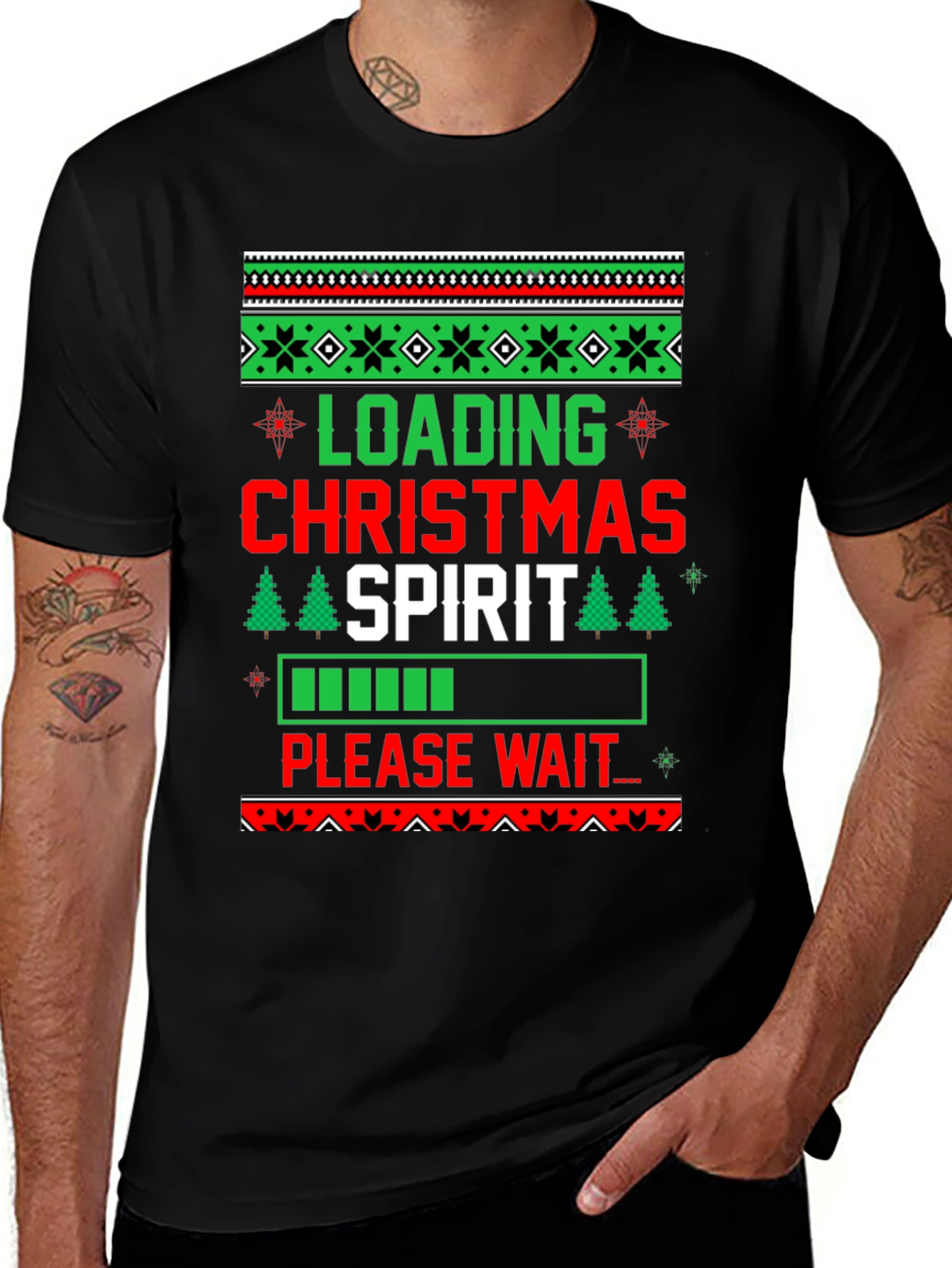 Loading Christmas Spirit Graphic Tee