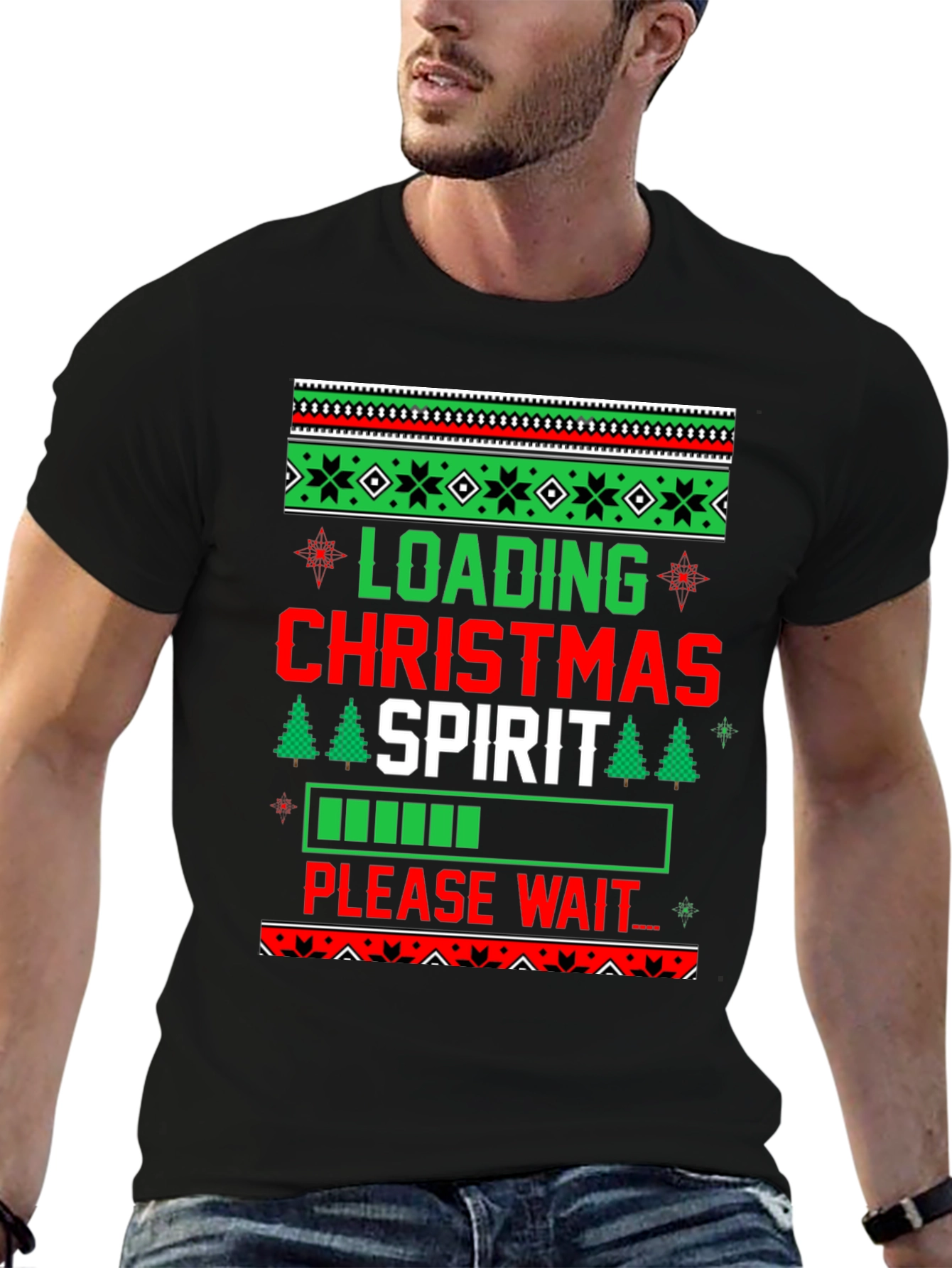 Loading Christmas Spirit Graphic Tee