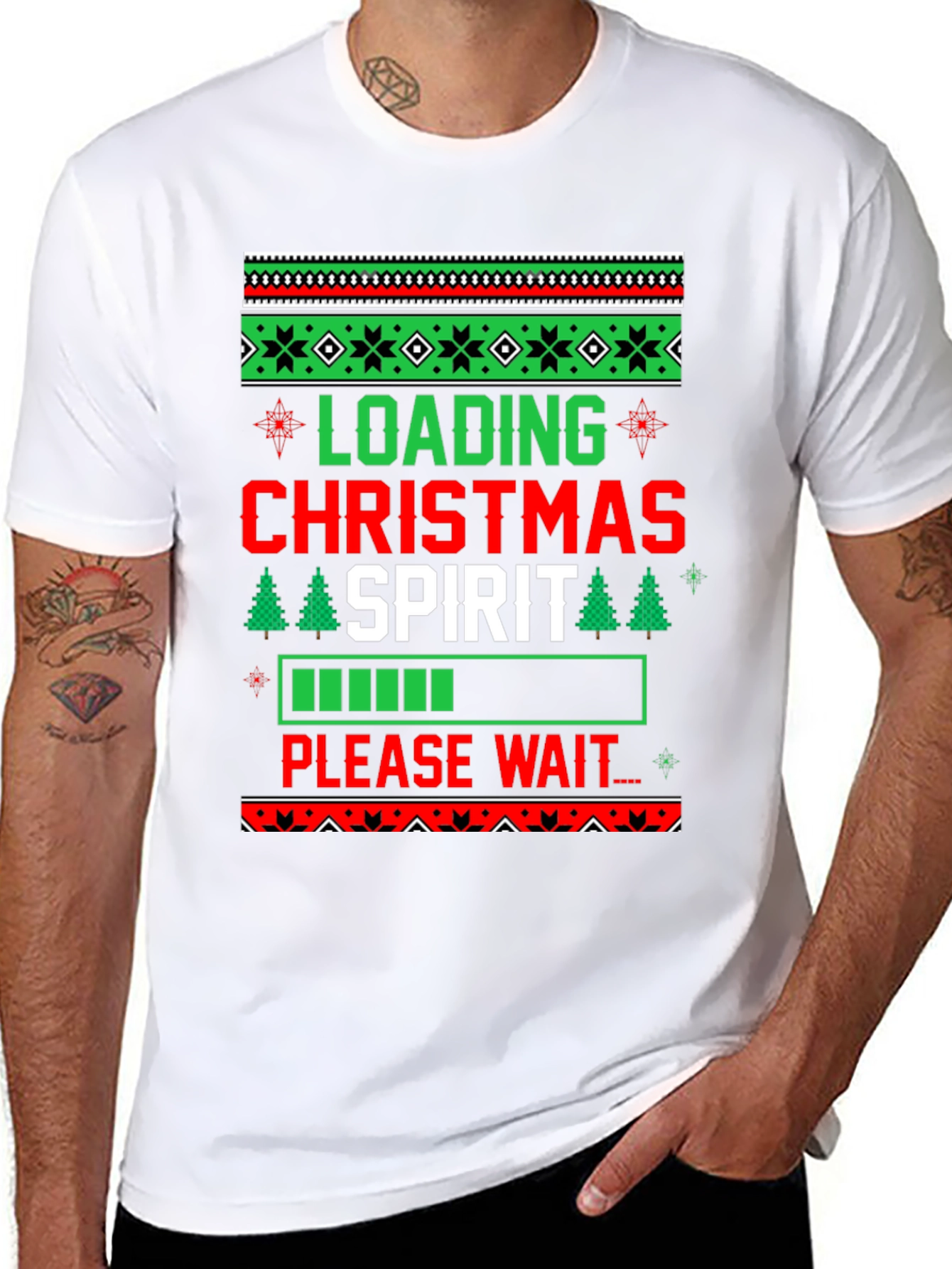 Loading Christmas Spirit Graphic Tee