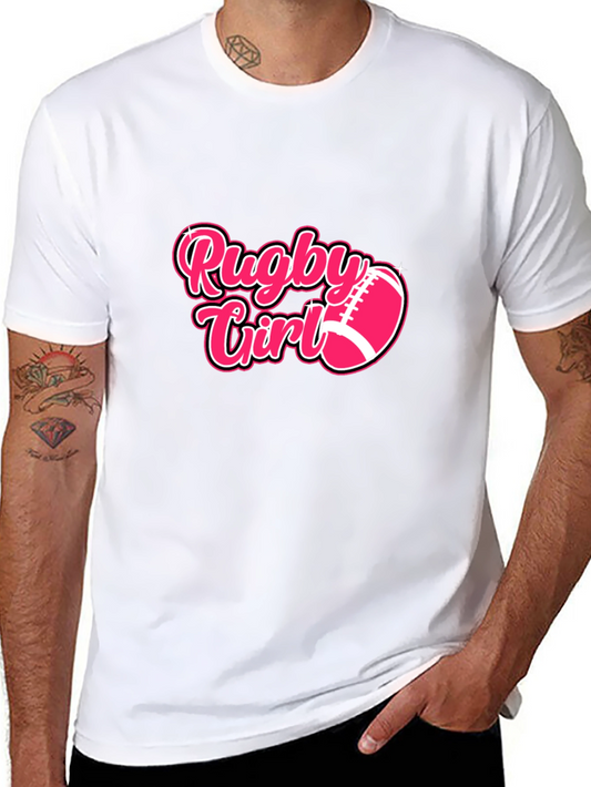 Rugby Girl T-Shirt - Pink Sports Tee