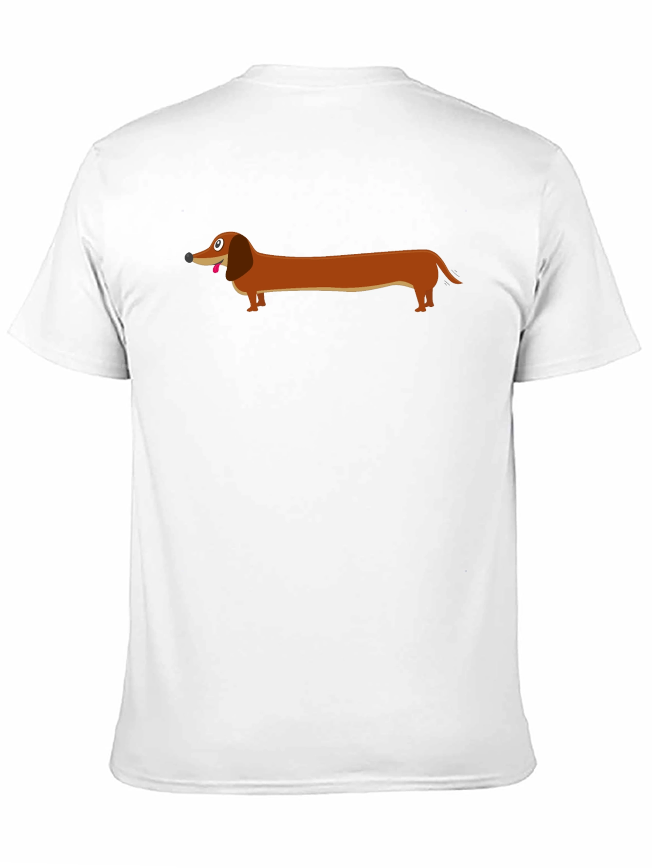 Dachshund Graphic Tee - Black Cotton T-Shirt