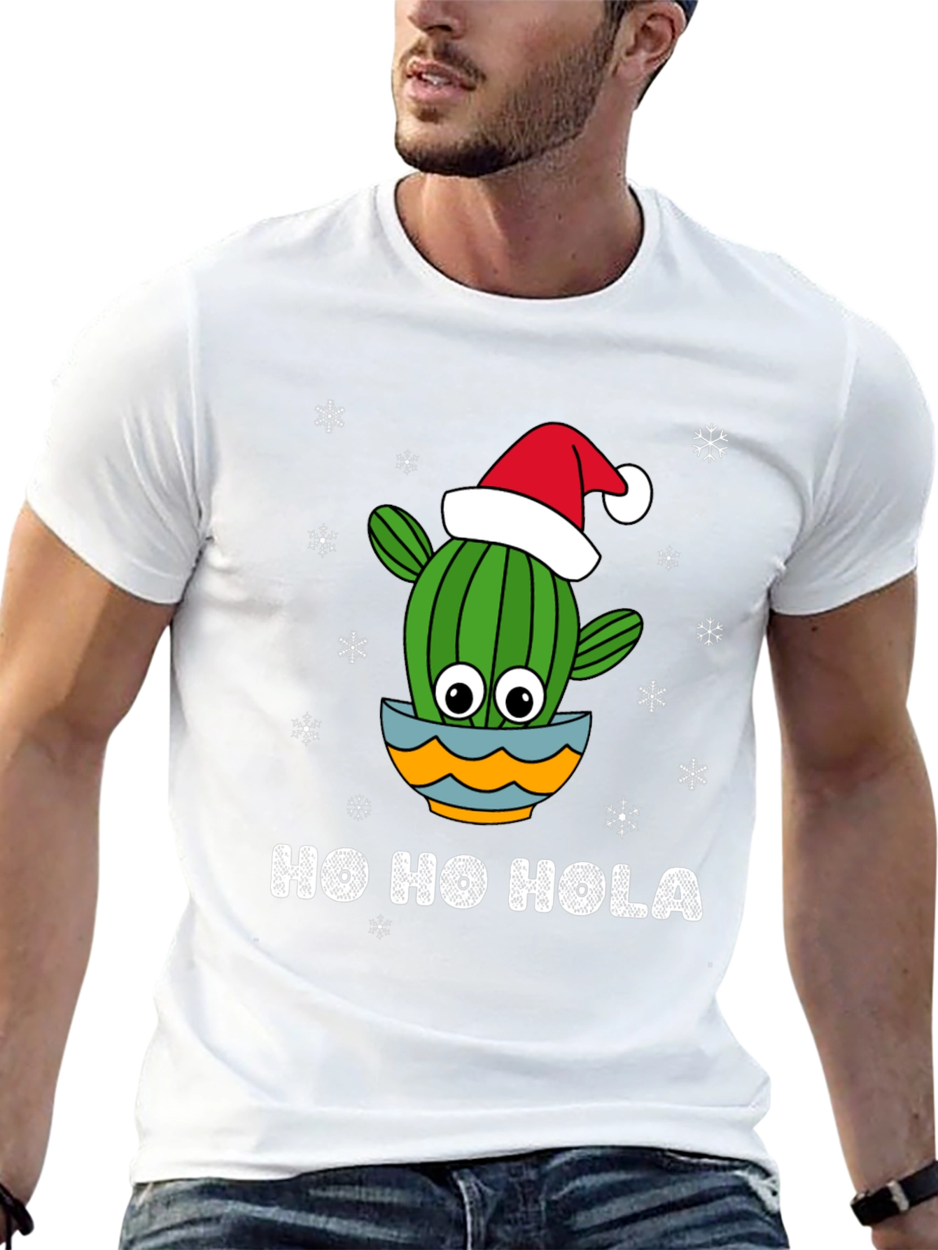 Ho Ho Hola Christmas Cactus T-Shirt