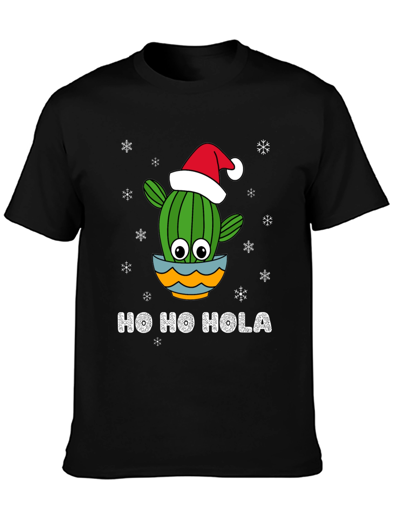 Ho Ho Hola Christmas Cactus T-Shirt