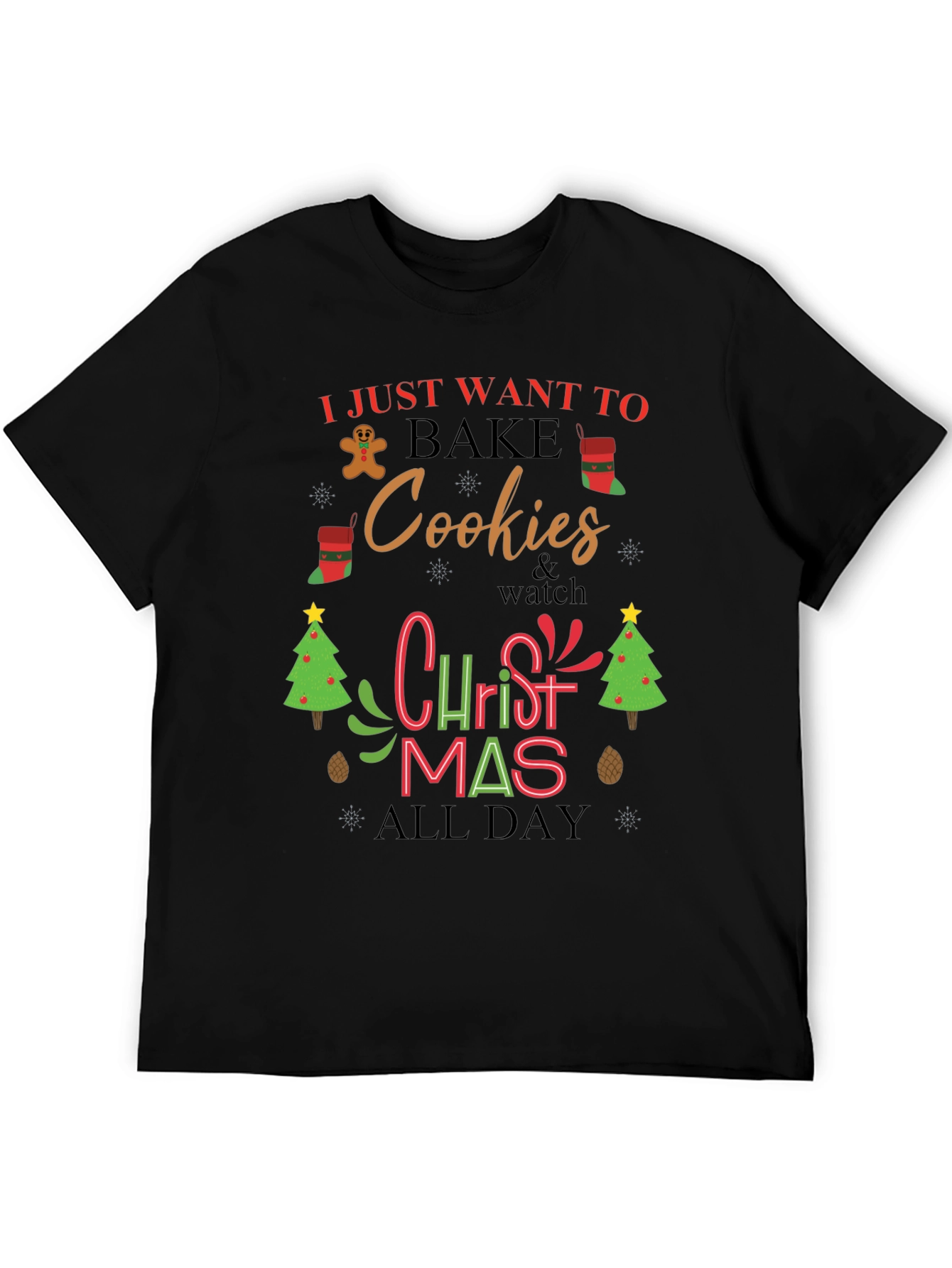 Christmas Cookies Bake All Day T-Shirt