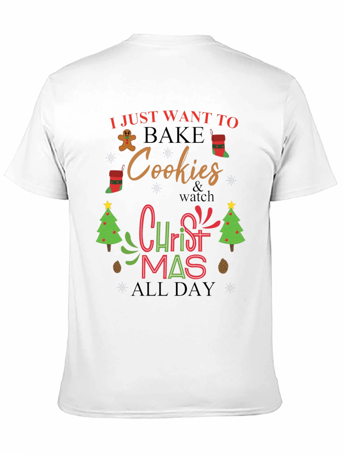 Christmas Cookies Bake All Day T-Shirt