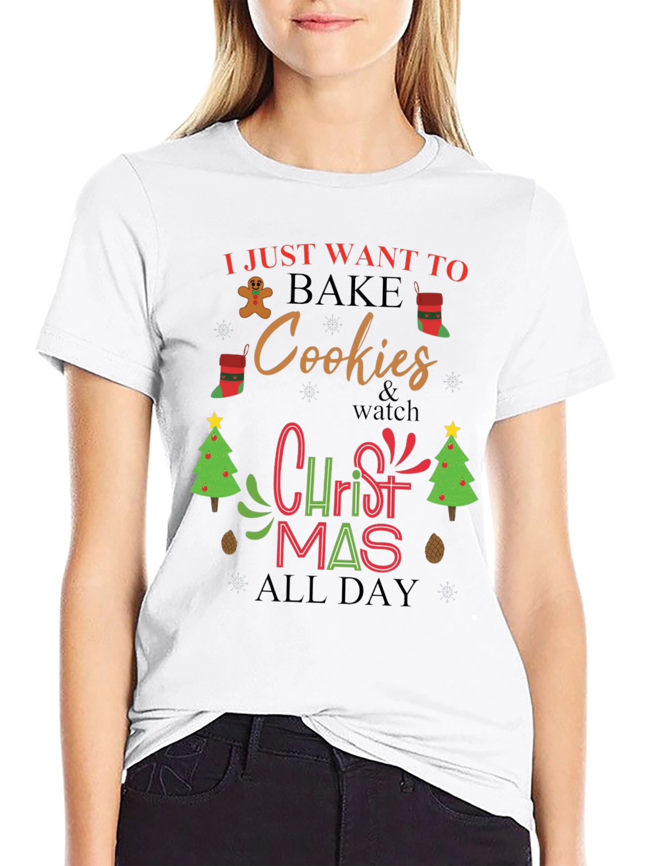 Christmas Cookies Bake All Day T-Shirt