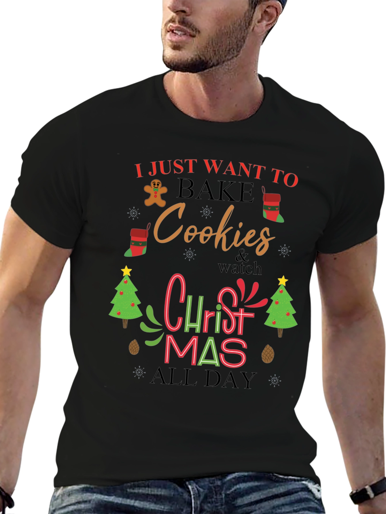 Christmas Cookies Bake All Day T-Shirt