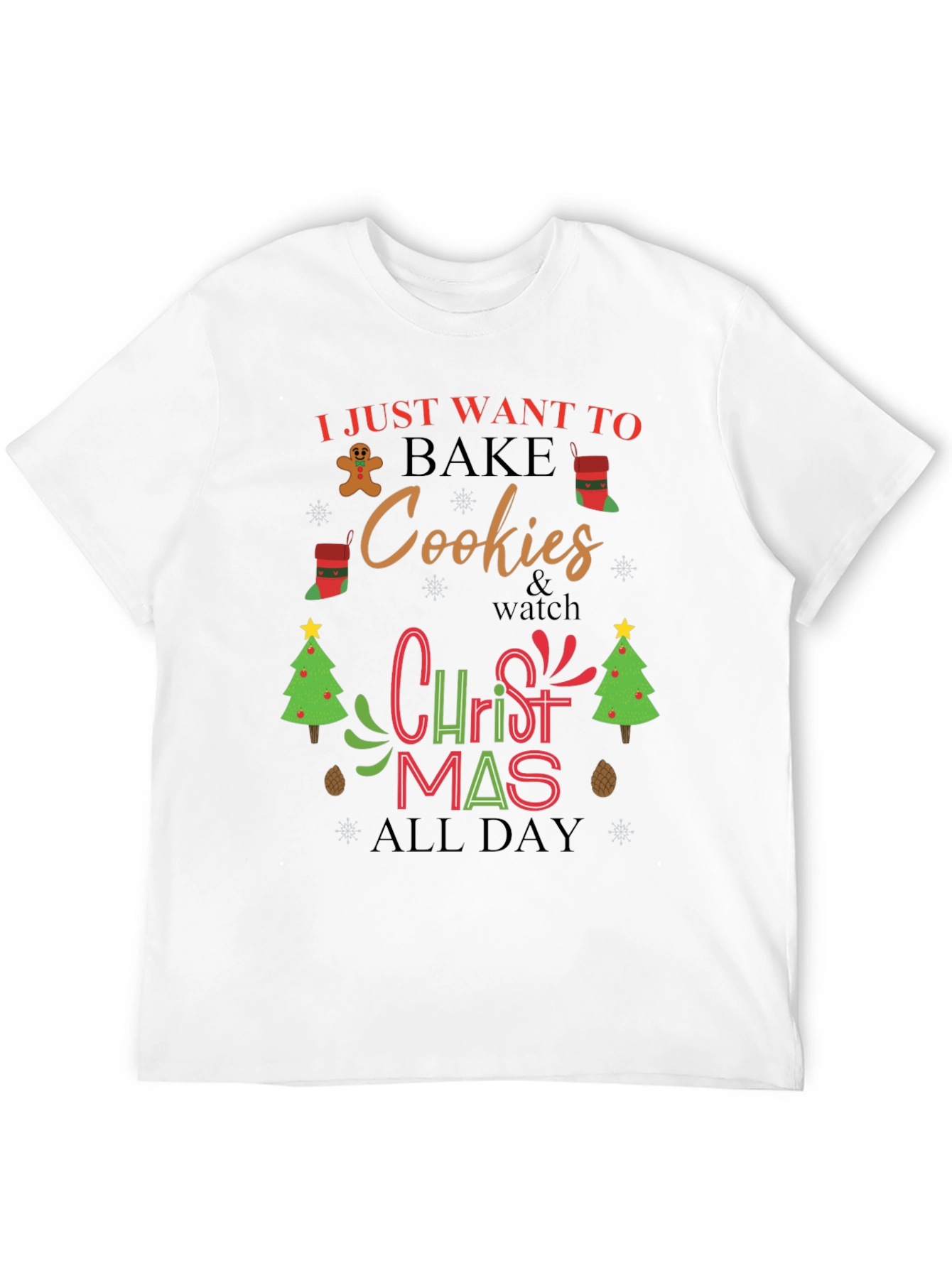 Christmas Cookies Bake All Day T-Shirt