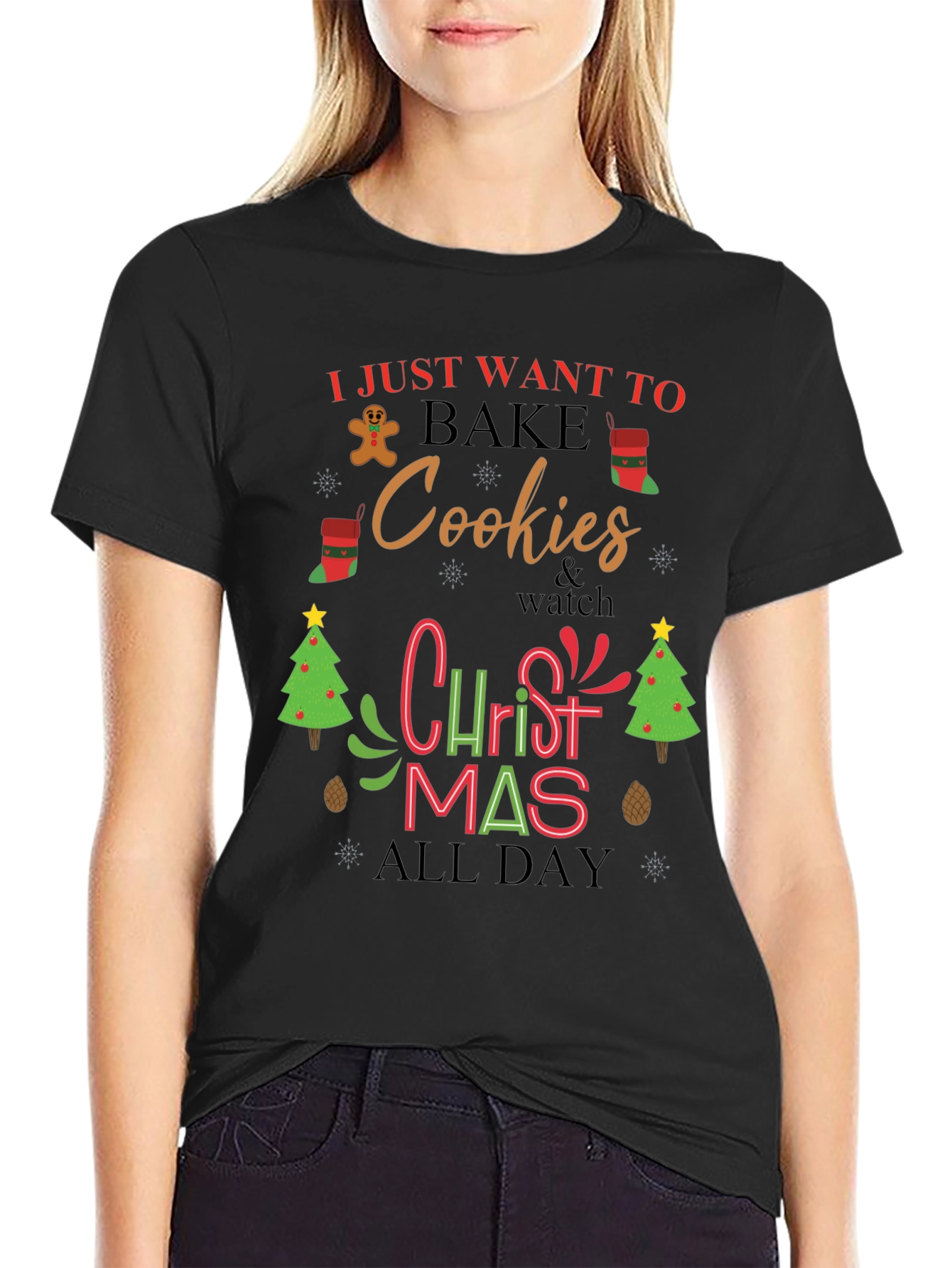 Christmas Cookies Bake All Day T-Shirt
