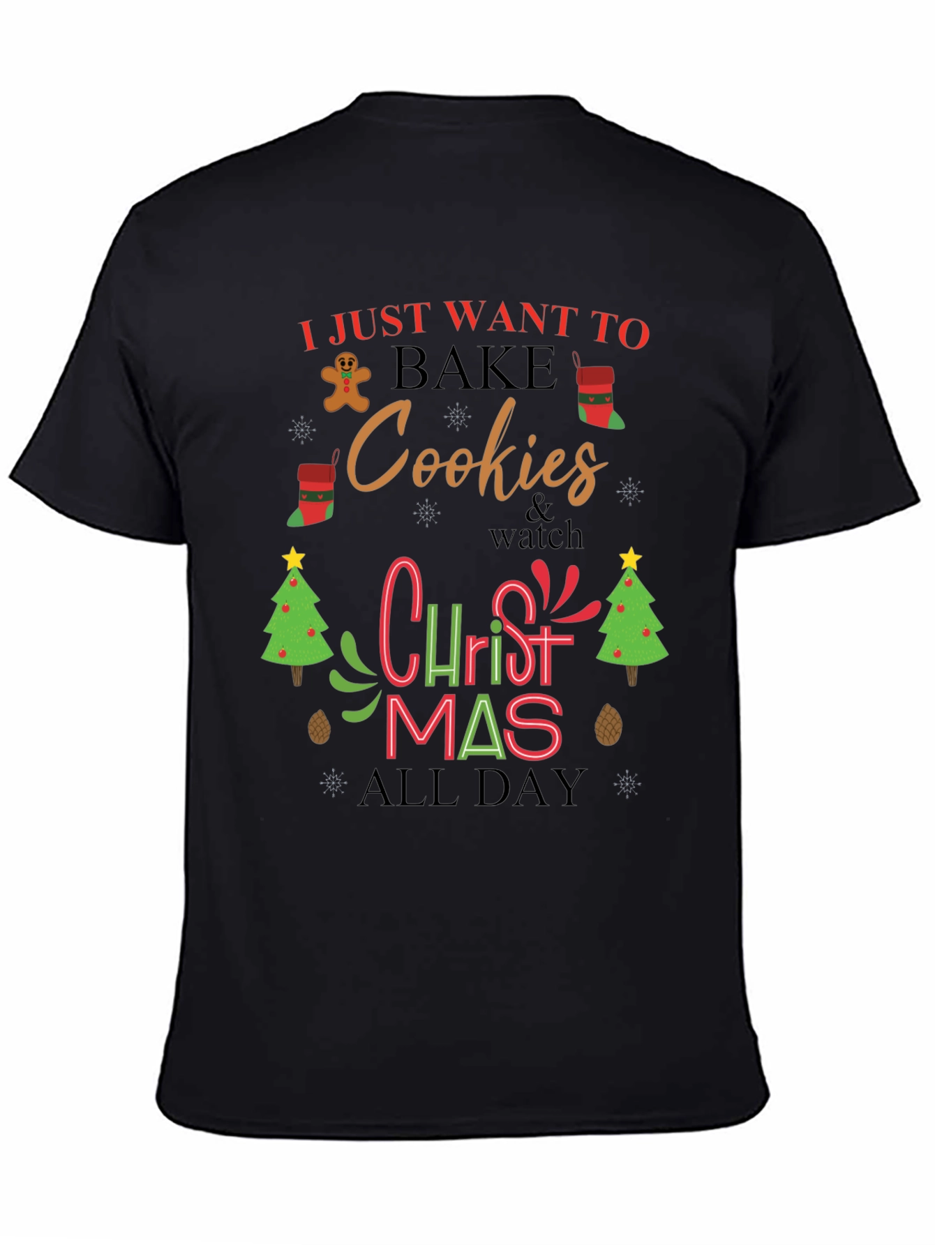 Christmas Cookies Bake All Day T-Shirt