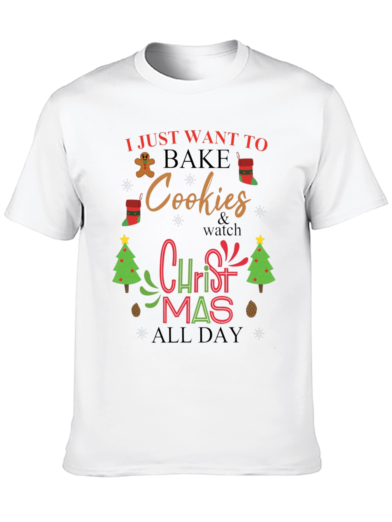 Christmas Cookies Bake All Day T-Shirt