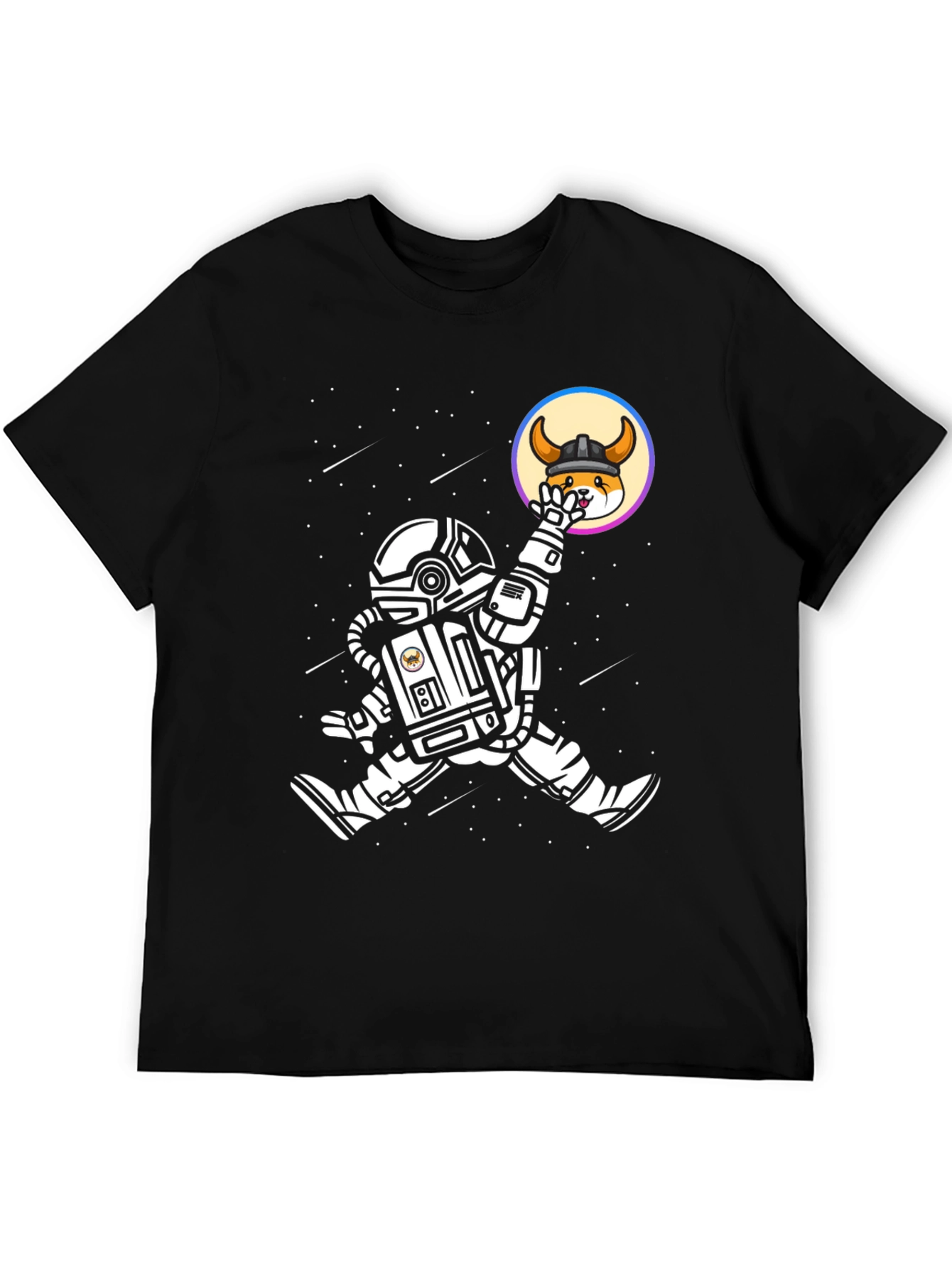 Astronaut Doge Viking Helmet T-Shirt