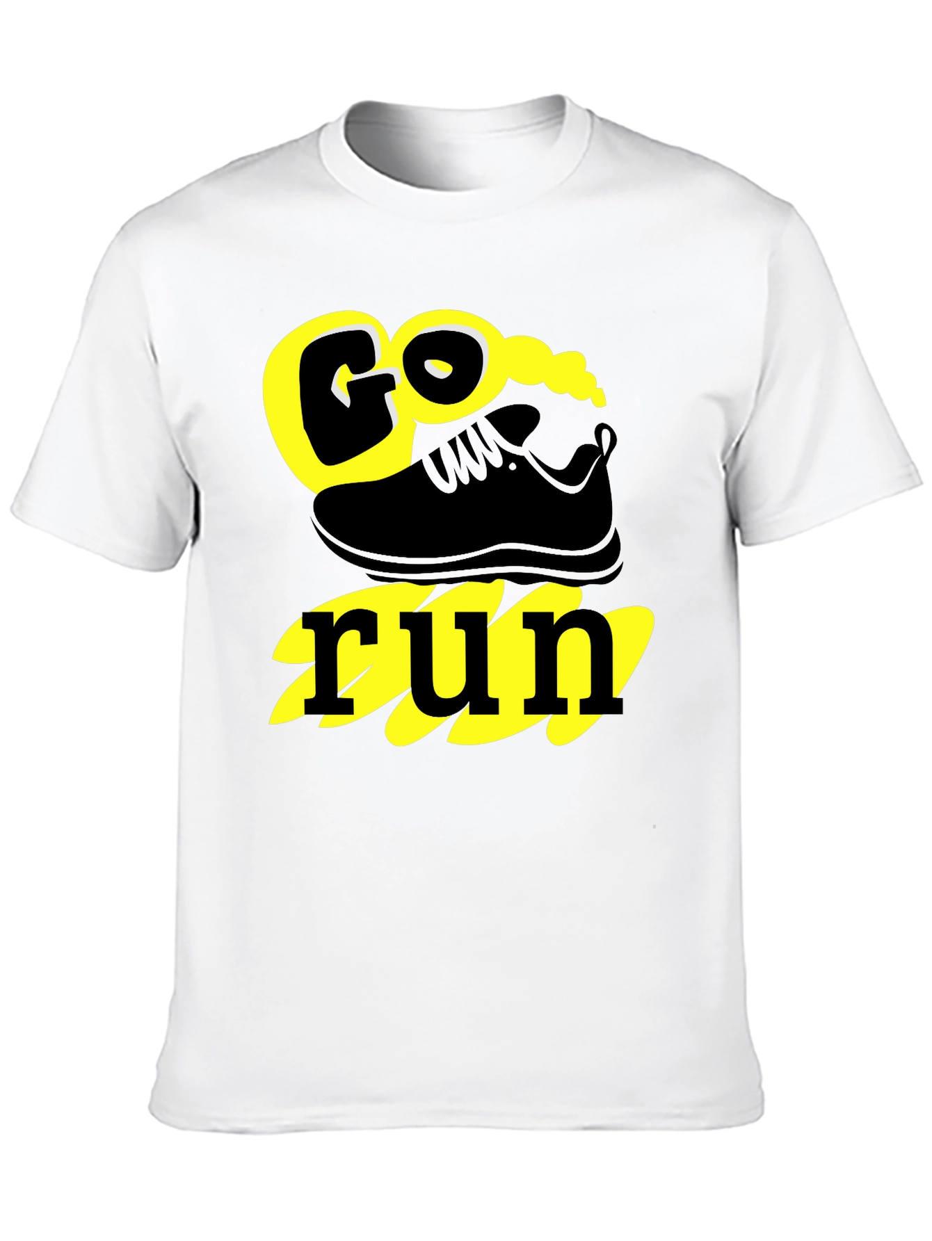 Go Run Graphic T-Shirt - Black
