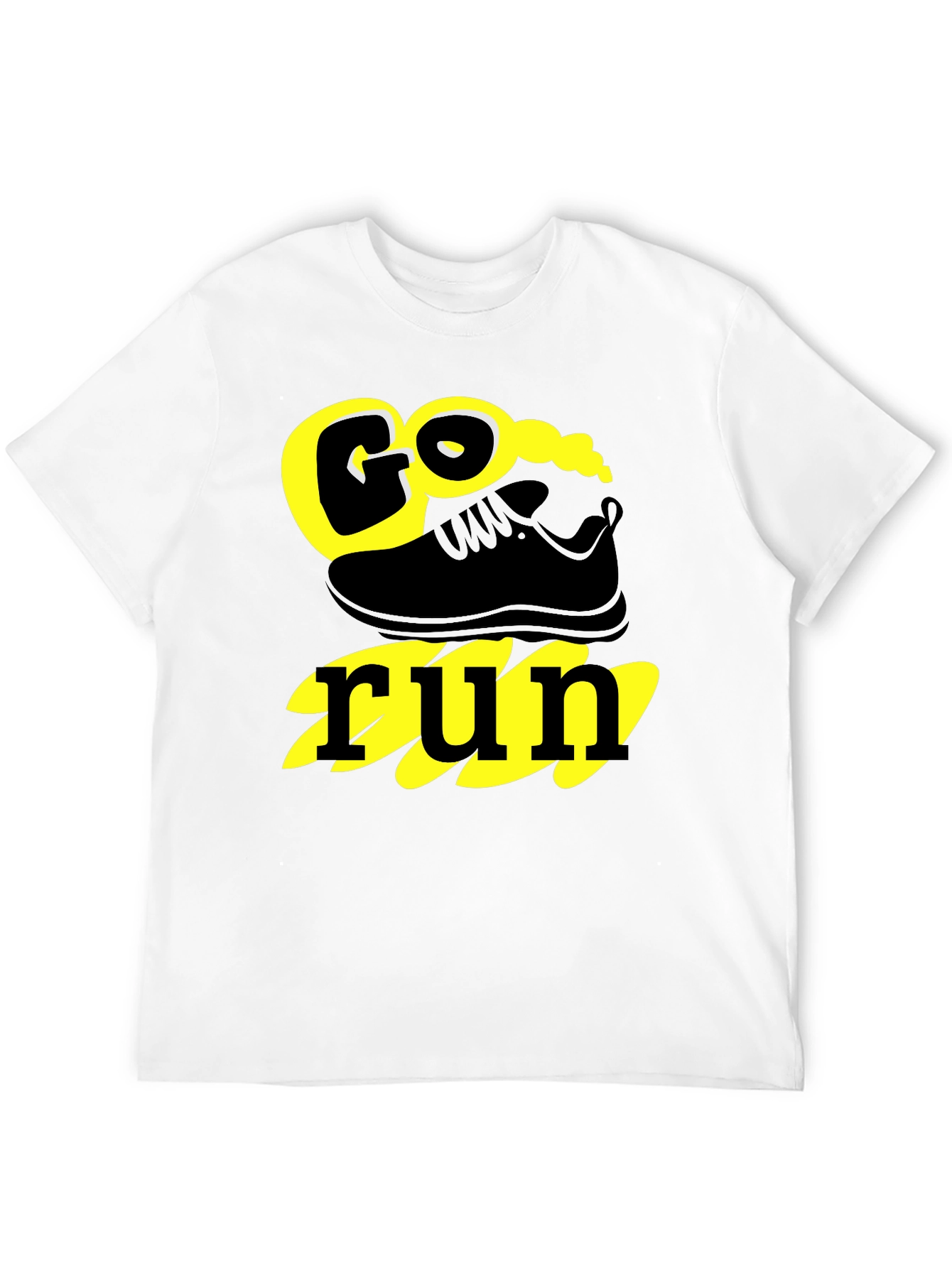 Go Run Graphic T-Shirt - Black