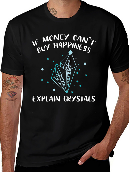 Crystals Happiness Graphic Tee Shirt