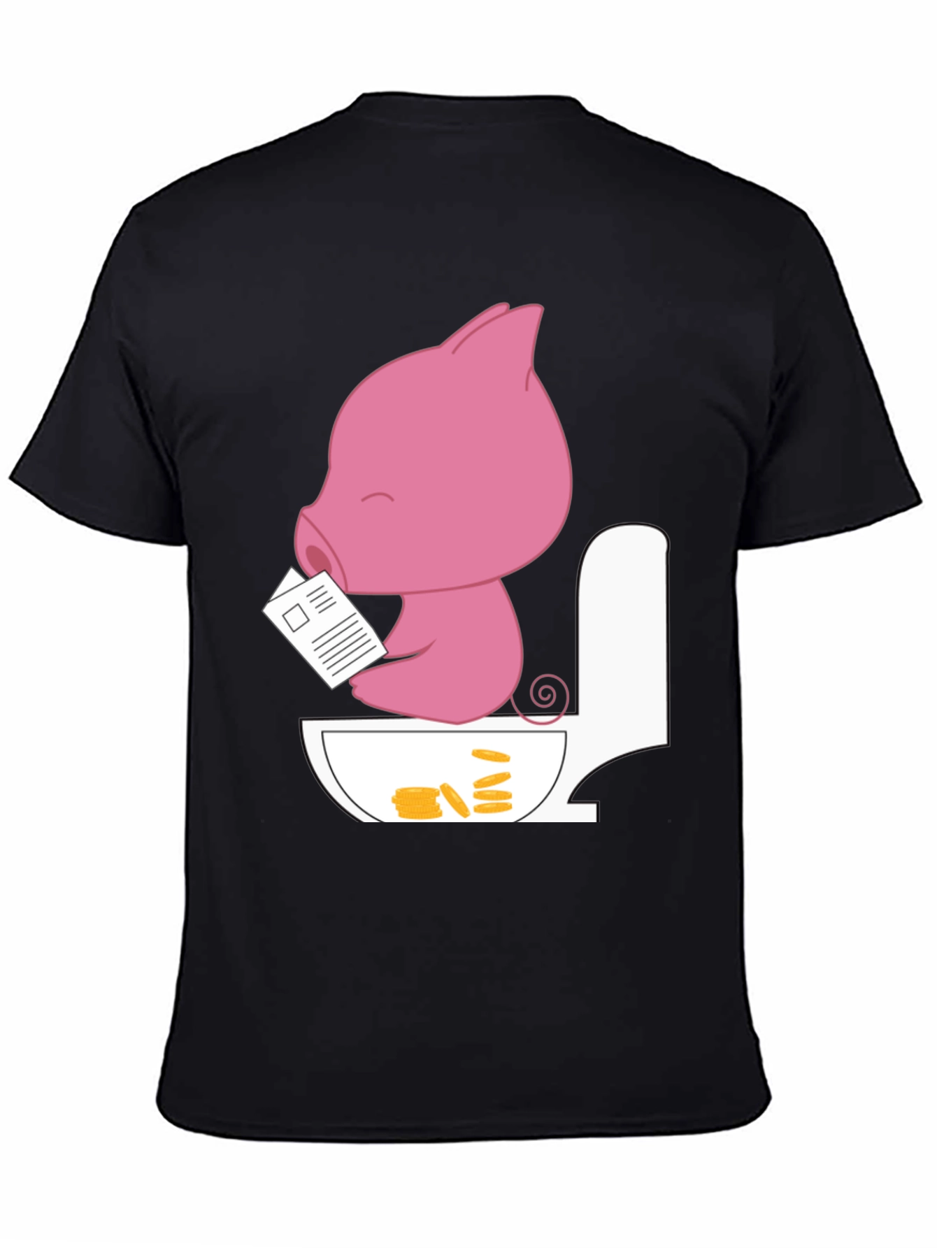 Funny Pig Toilet T-Shirt