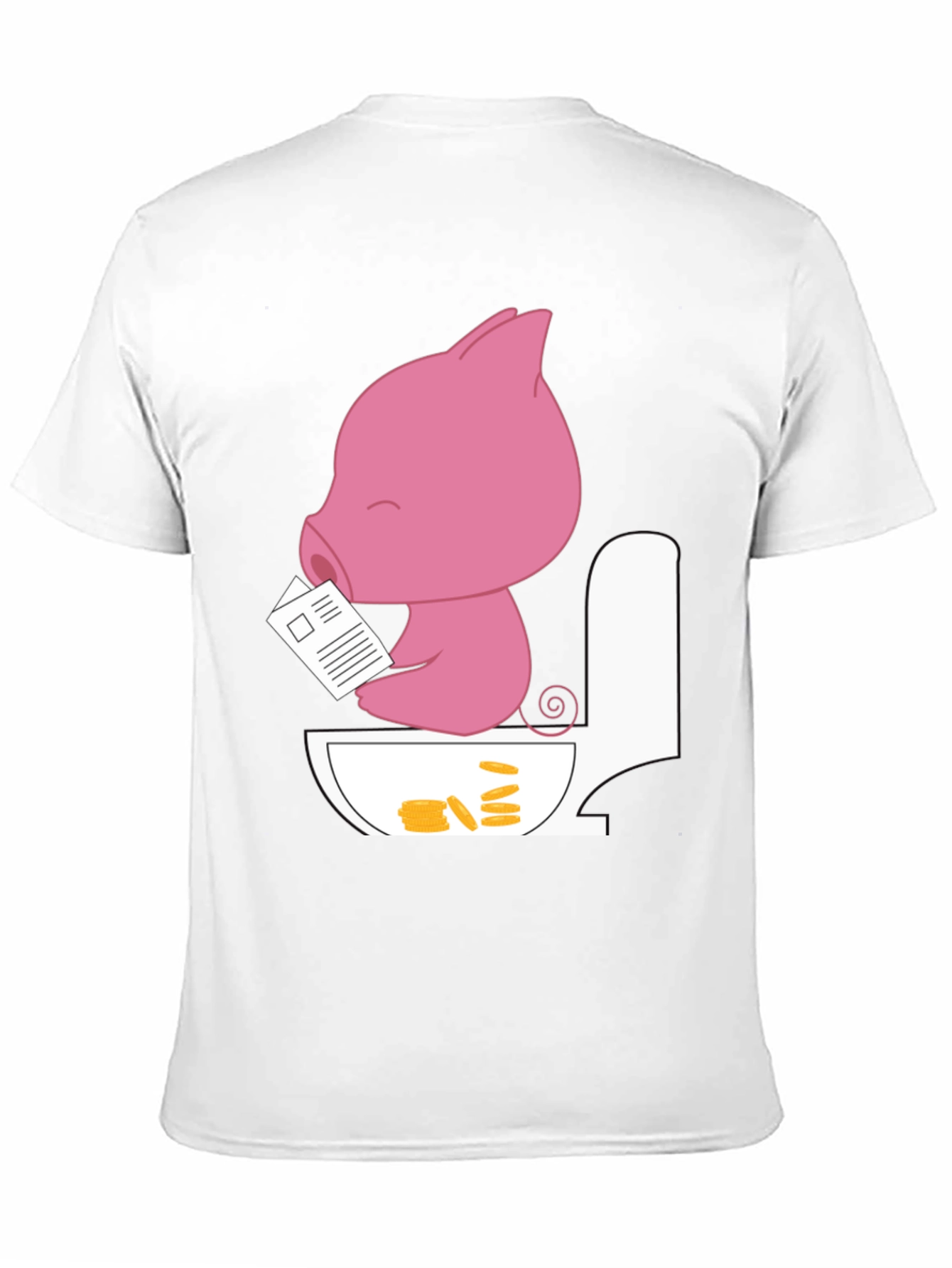Funny Pig Toilet T-Shirt