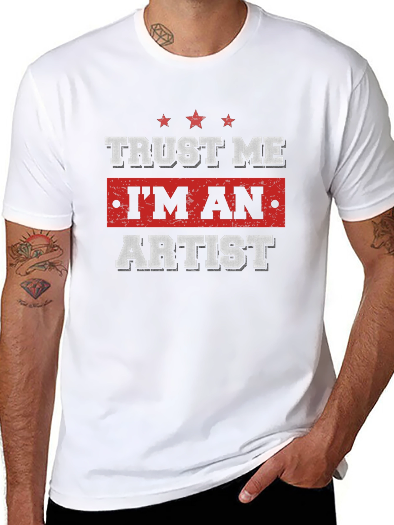 Trust Me Im An Artist Black T-Shirt