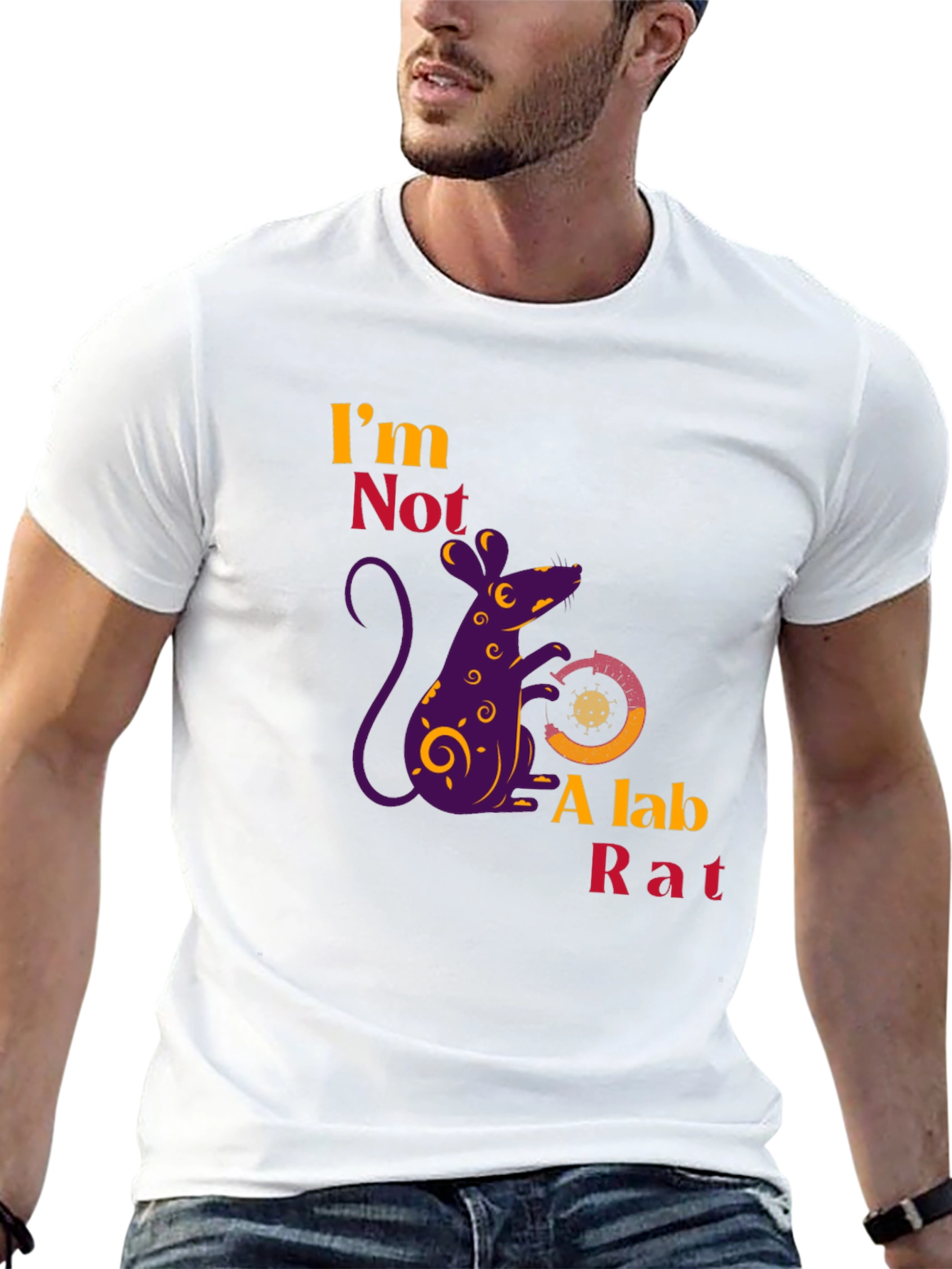 Im Not a Lab Rat Novelty Graphic T-Shirt