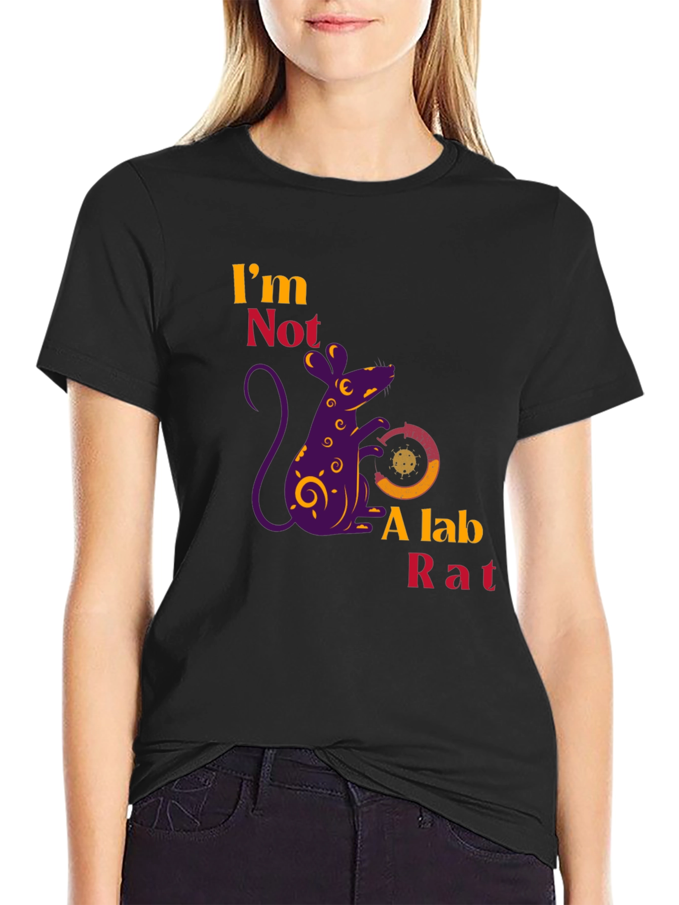 Im Not a Lab Rat Novelty Graphic T-Shirt