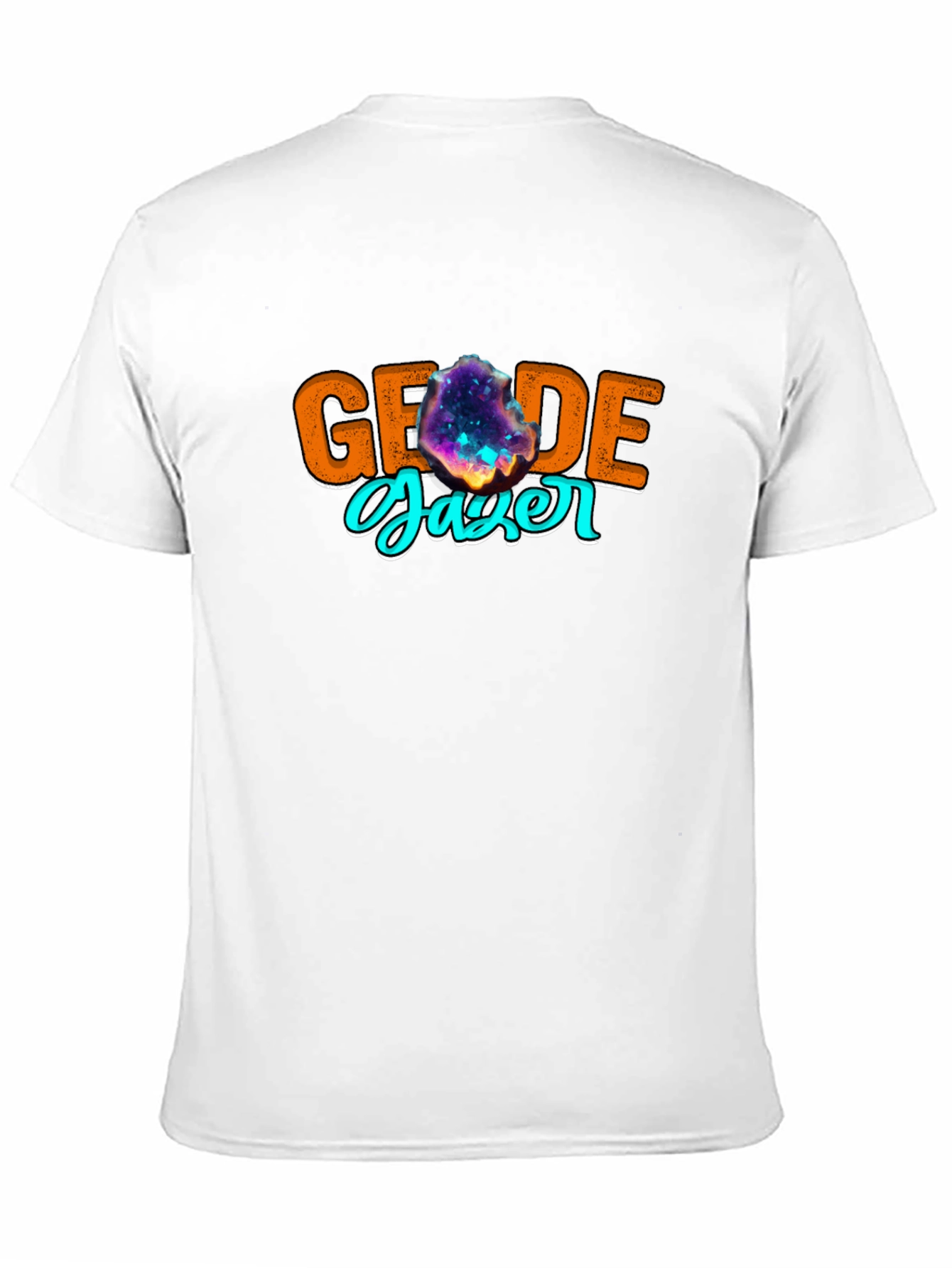 Geode Gazer Graphic Tee - Black Cotton T-Shirt