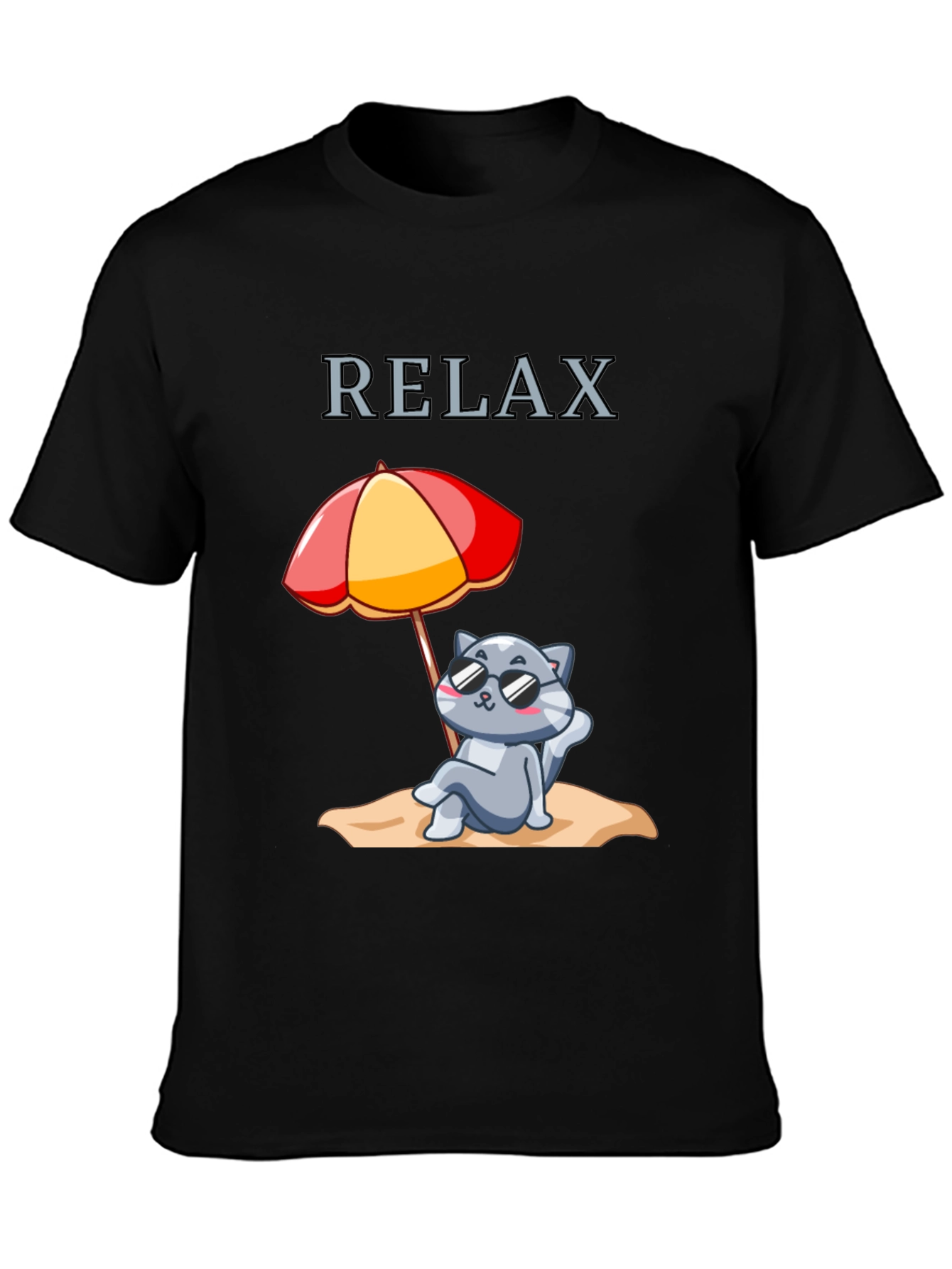 Relax Cat T-Shirt - Summer Vibes
