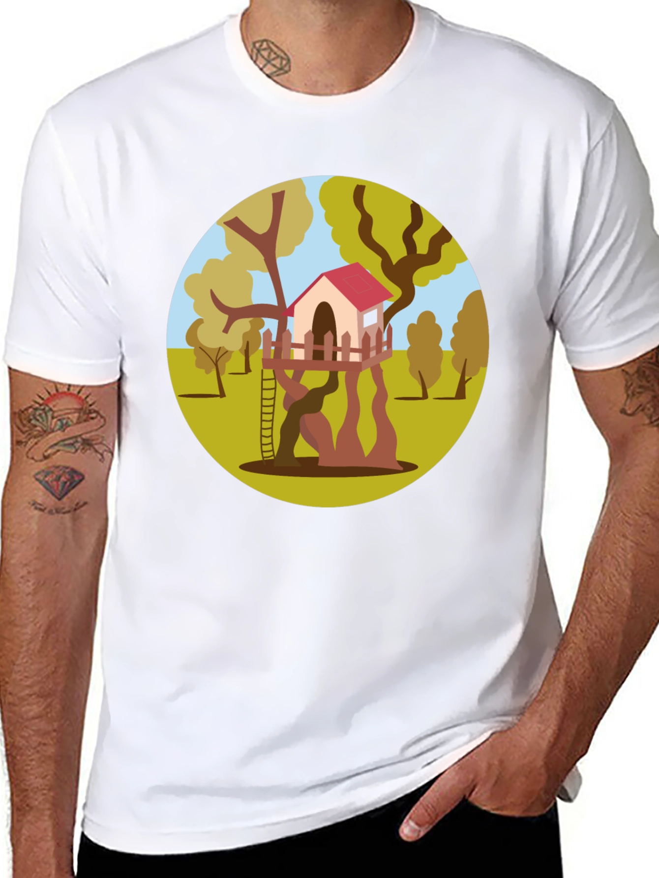 Treehouse Graphic Tee - Nature Lovers T-Shirt