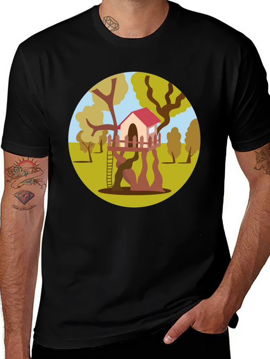 Treehouse Graphic Tee - Nature Lovers T-Shirt