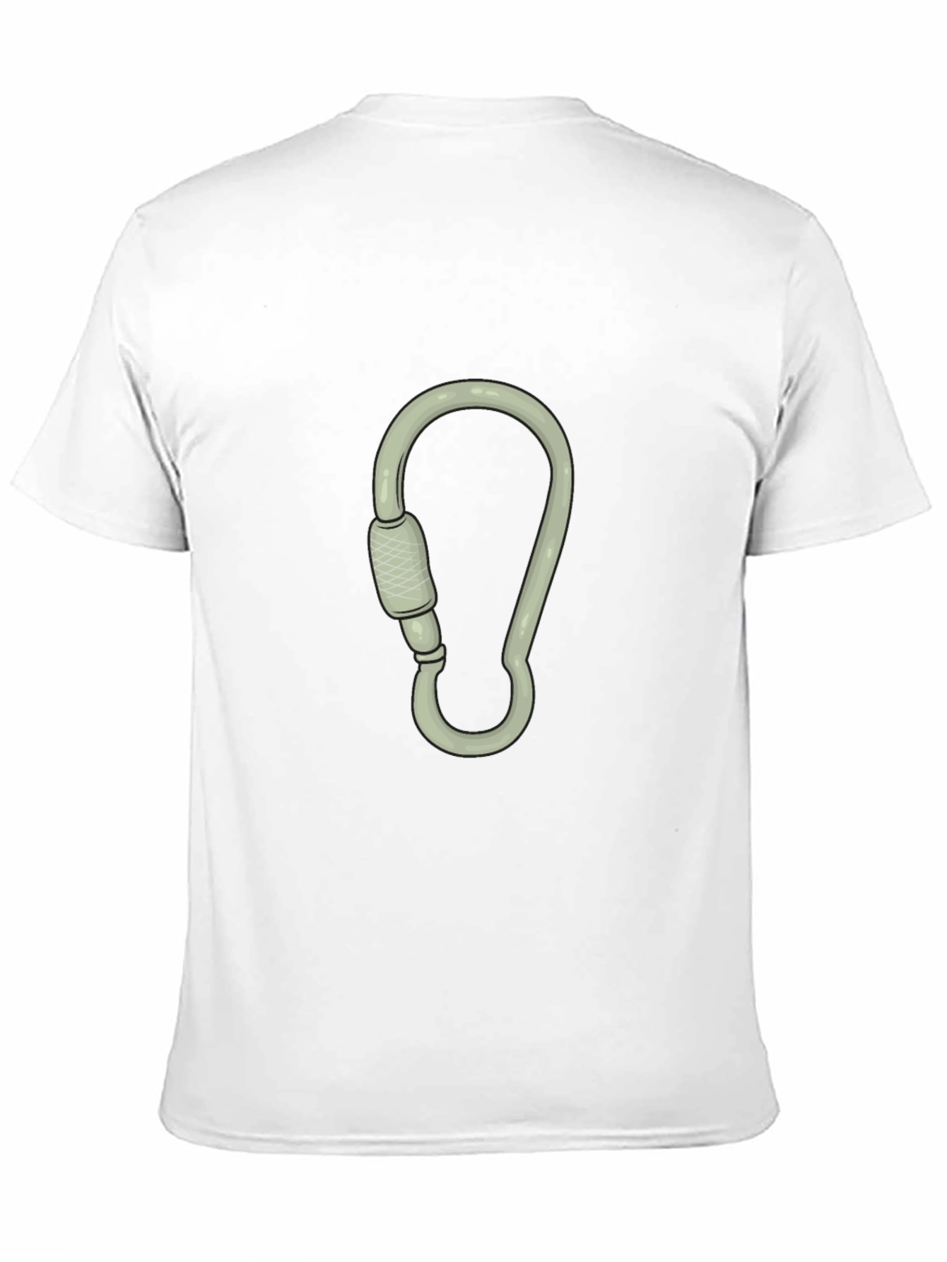 Black T-Shirt with Carabiner Graphic