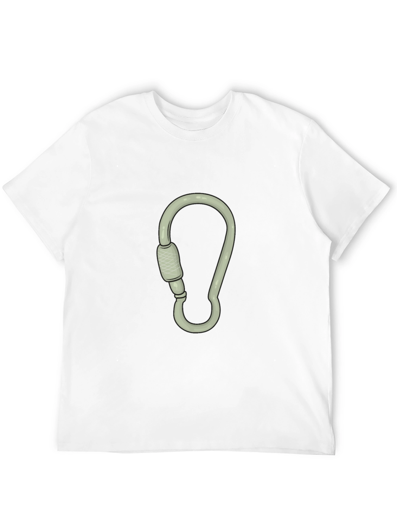 Black T-Shirt with Carabiner Graphic