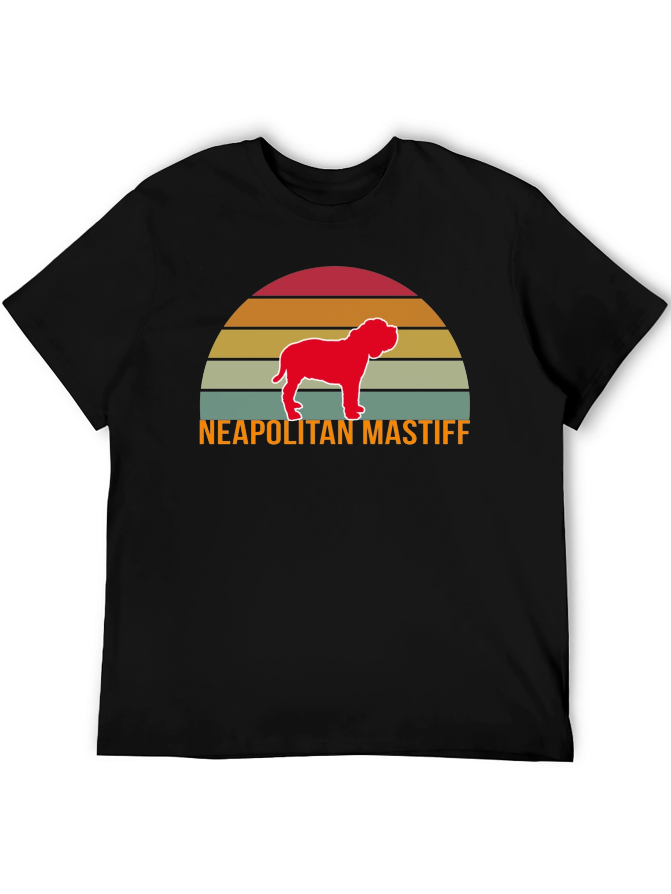Neapolitan Mastiff Retro Sunset T-Shirt