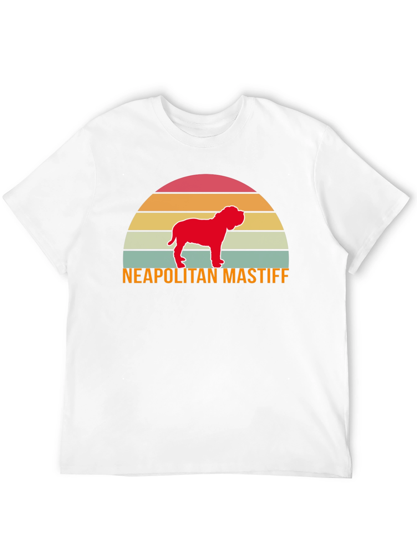 Neapolitan Mastiff Retro Sunset T-Shirt