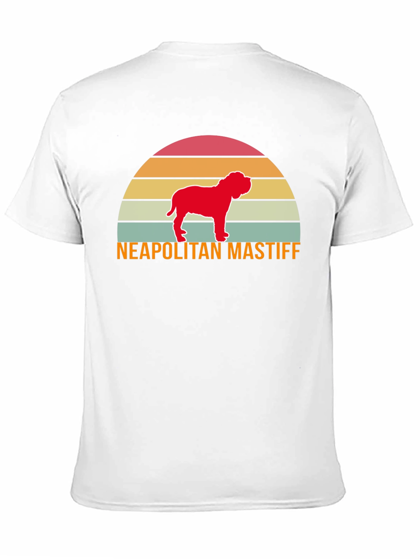 Neapolitan Mastiff Retro Sunset T-Shirt