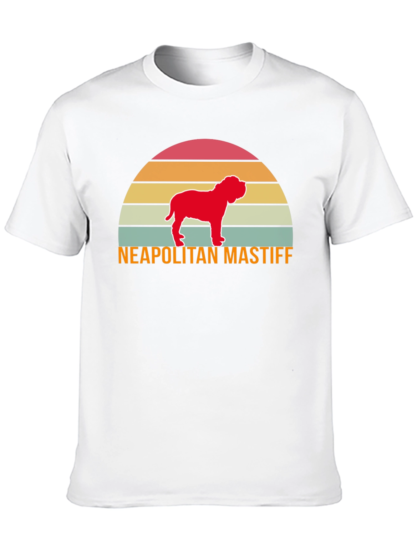 Neapolitan Mastiff Retro Sunset T-Shirt