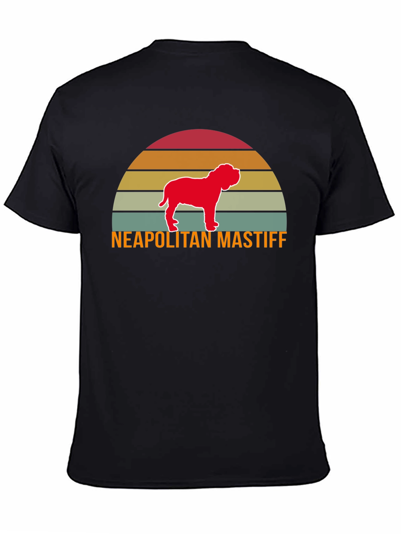 Neapolitan Mastiff Retro Sunset T-Shirt