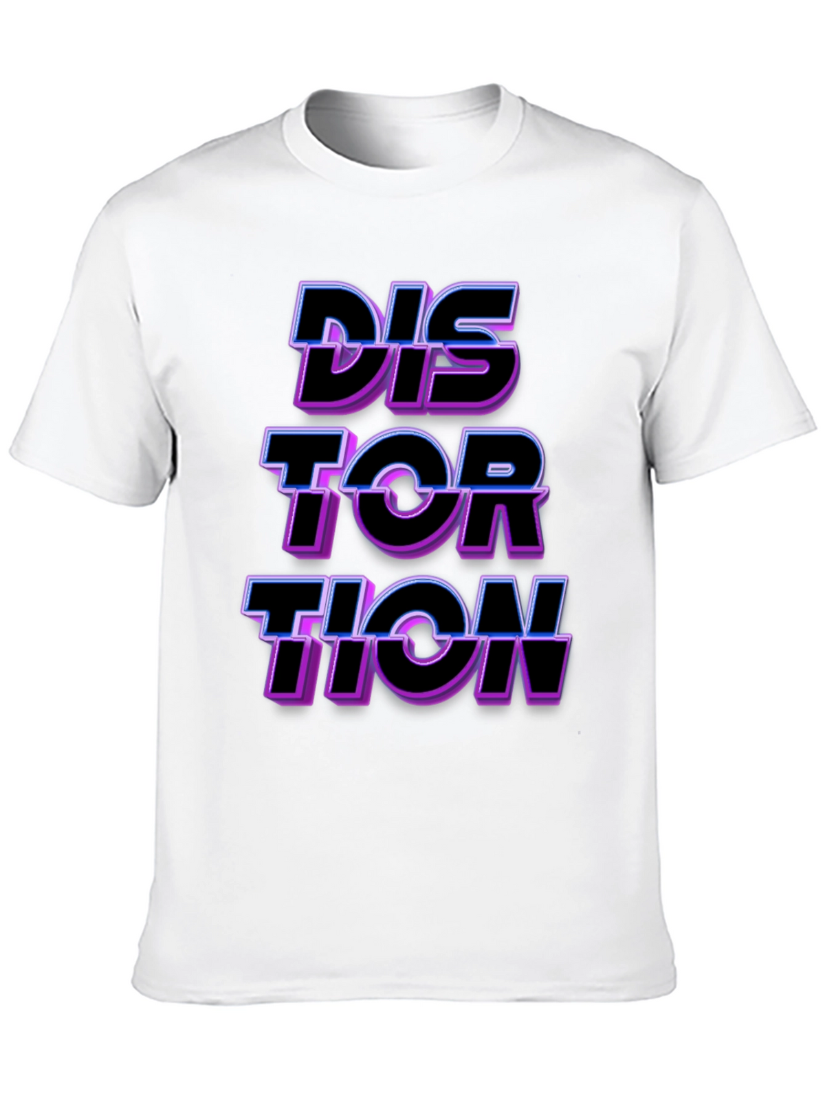 Distortion Graphic Tee - Black