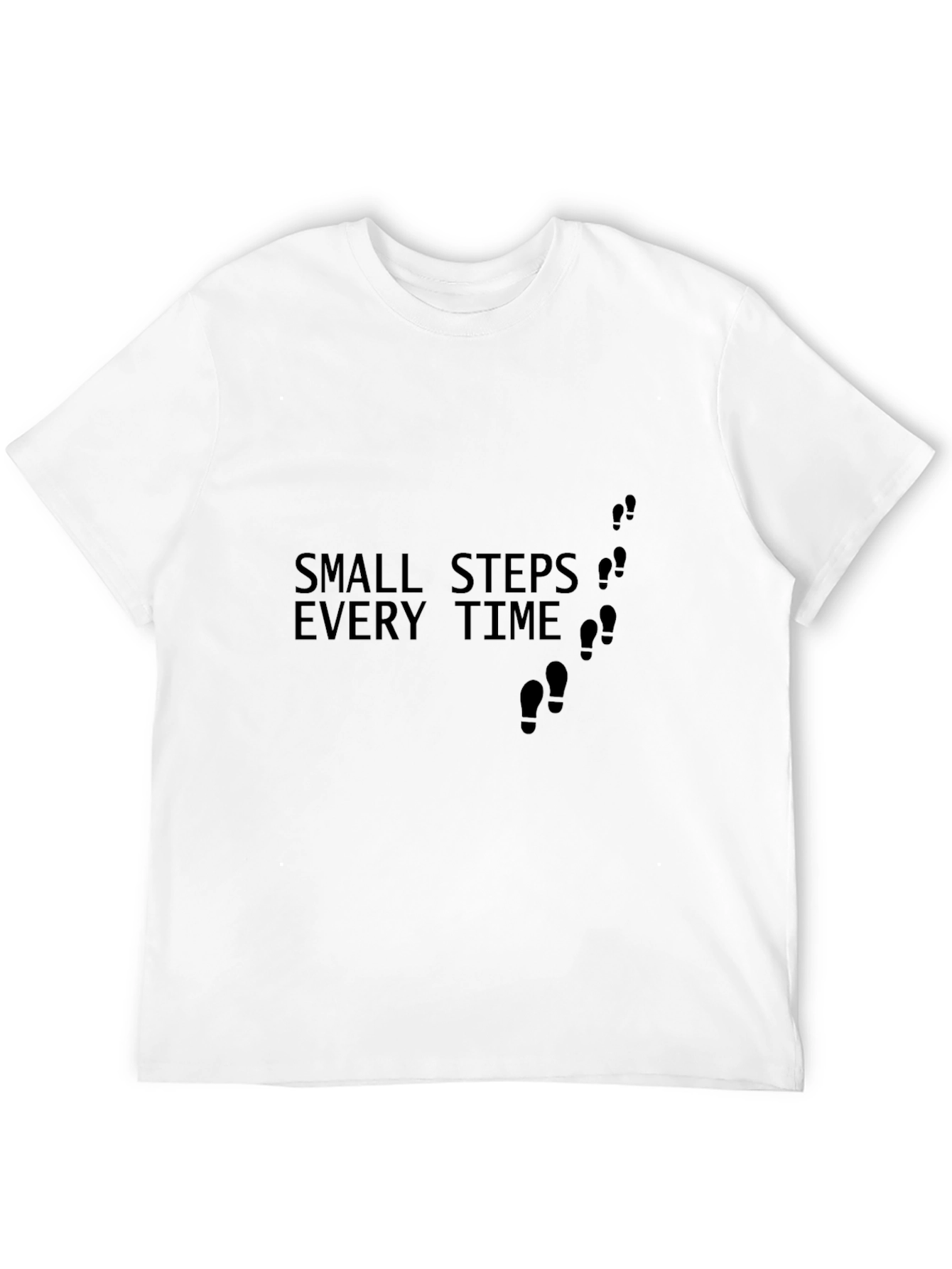 Small Steps Every Time Black T-Shirt