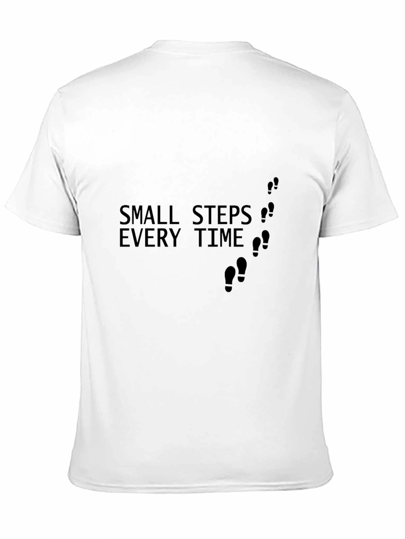 Small Steps Every Time Black T-Shirt