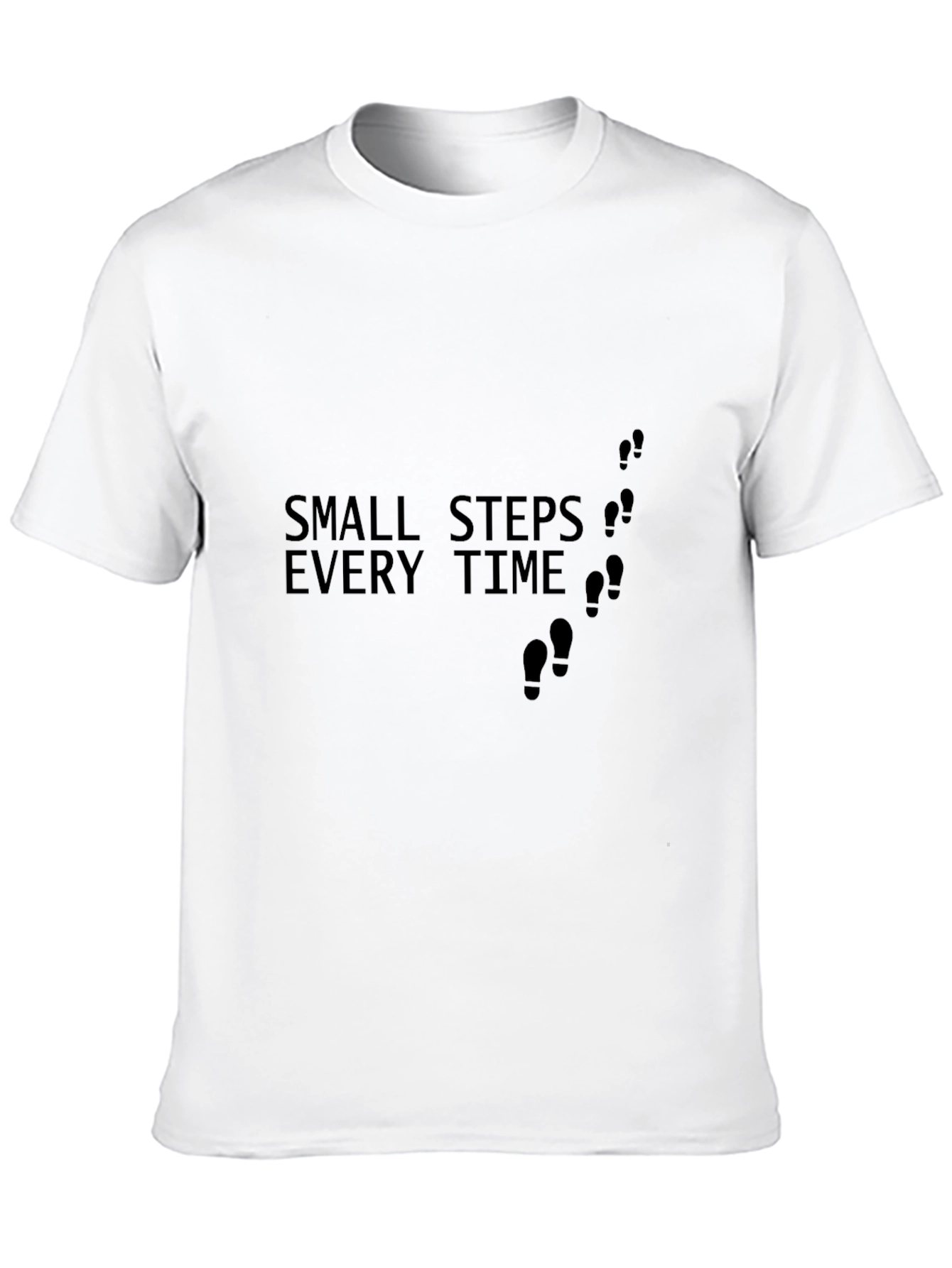 Small Steps Every Time Black T-Shirt