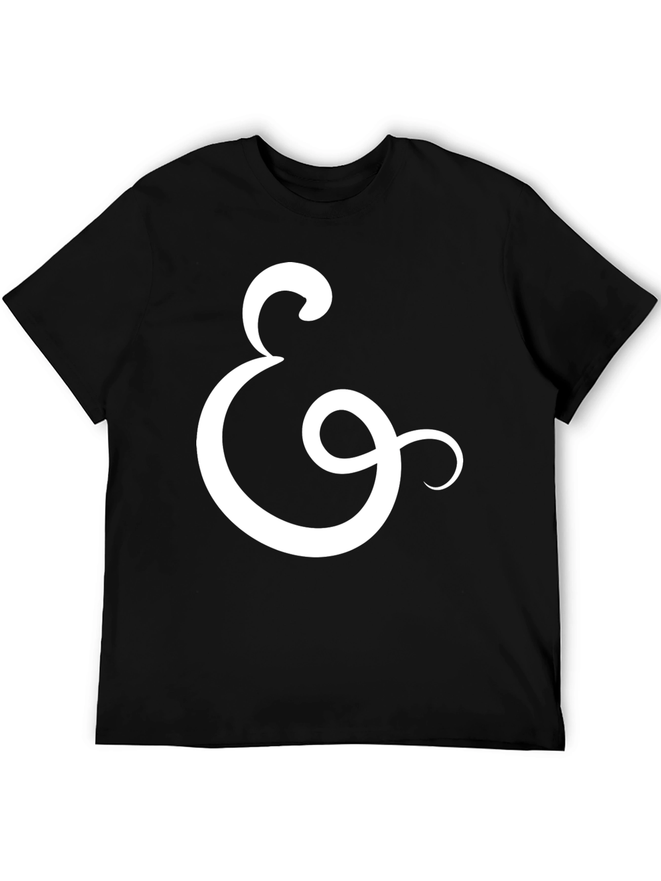 Ampersand Graphic Tee - Stylish Black Cotton T-Shirt
