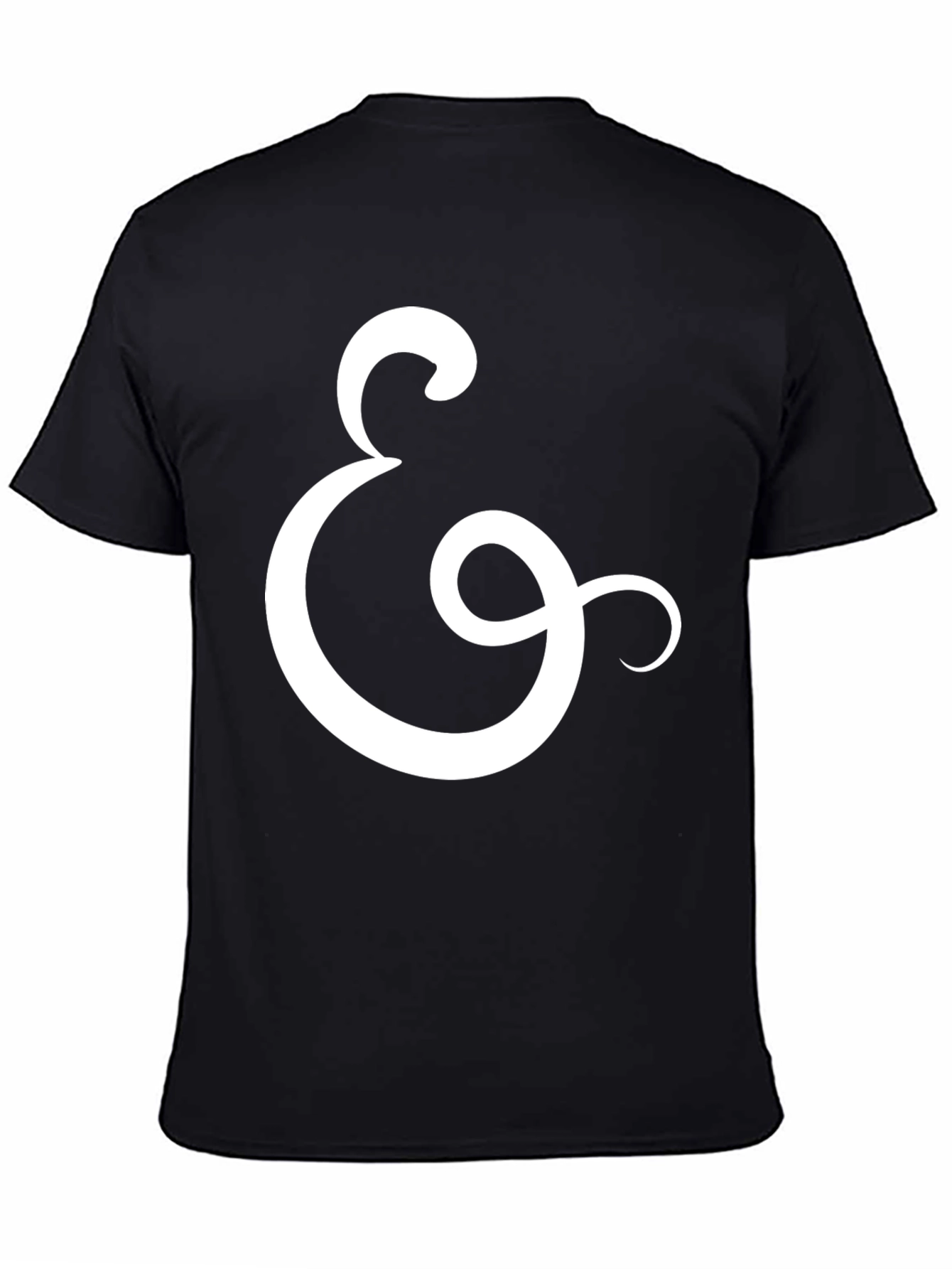 Ampersand Graphic Tee - Stylish Black Cotton T-Shirt
