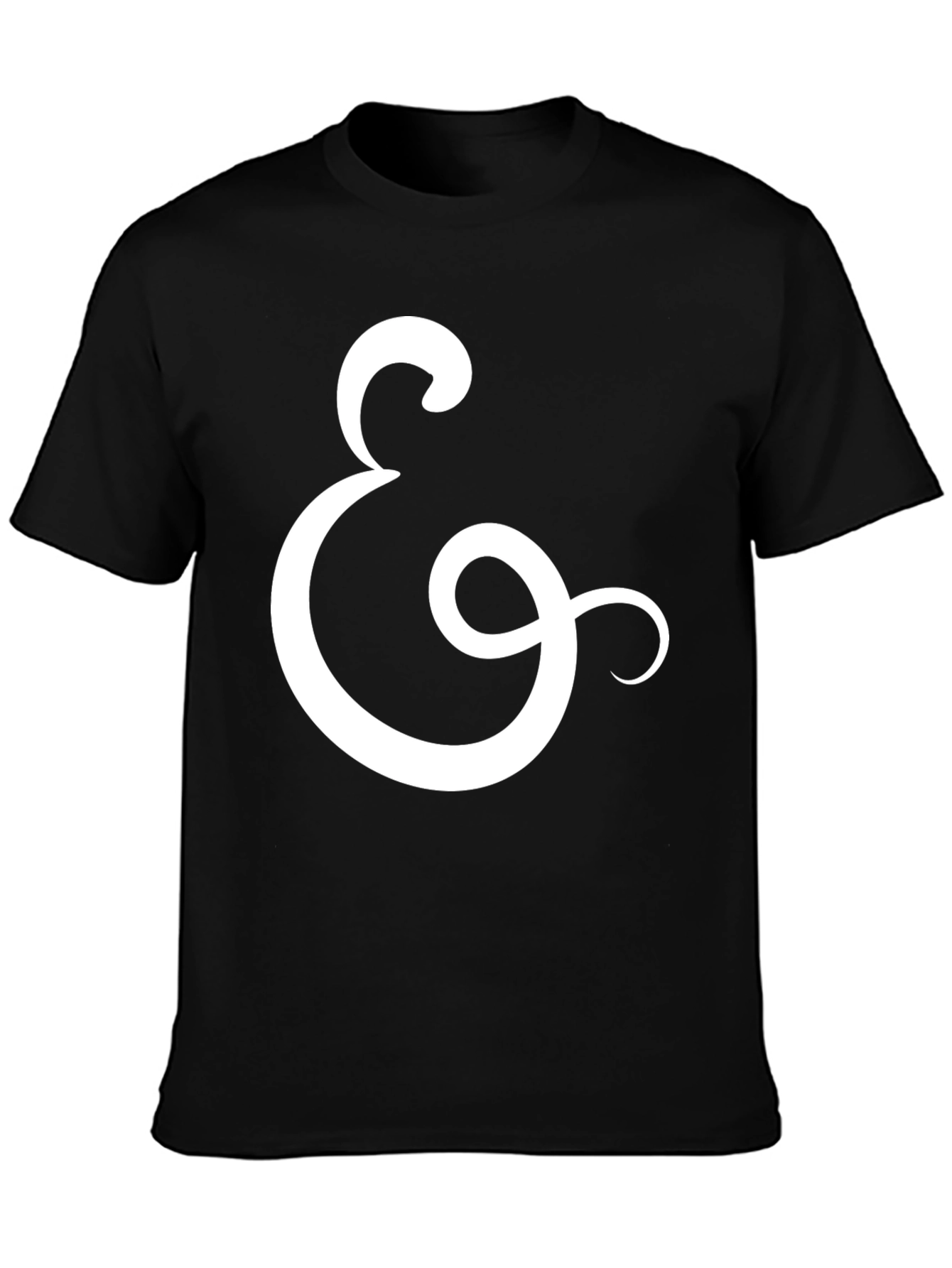 Ampersand Graphic Tee - Stylish Black Cotton T-Shirt