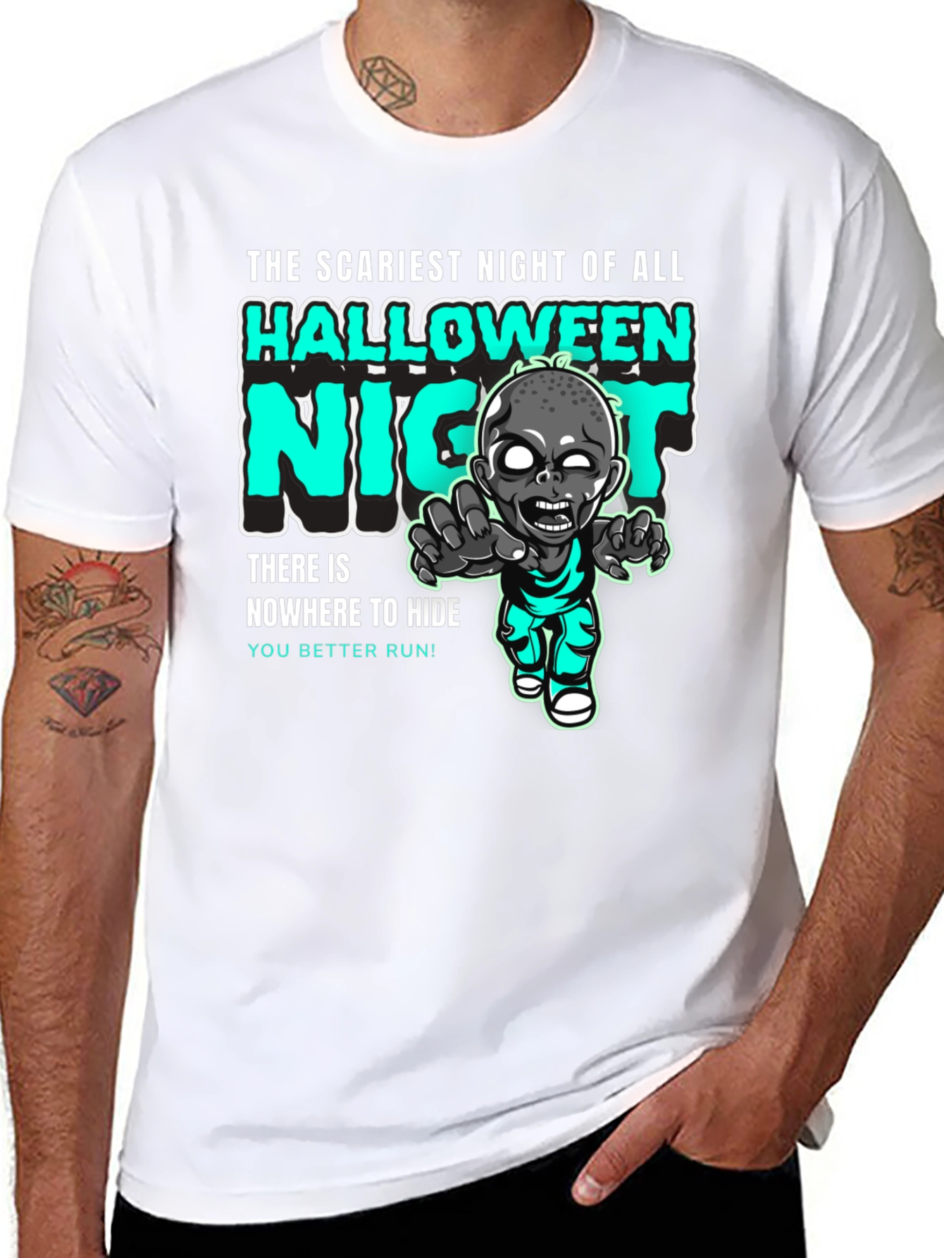Halloween Night Zombie Graphic Tee