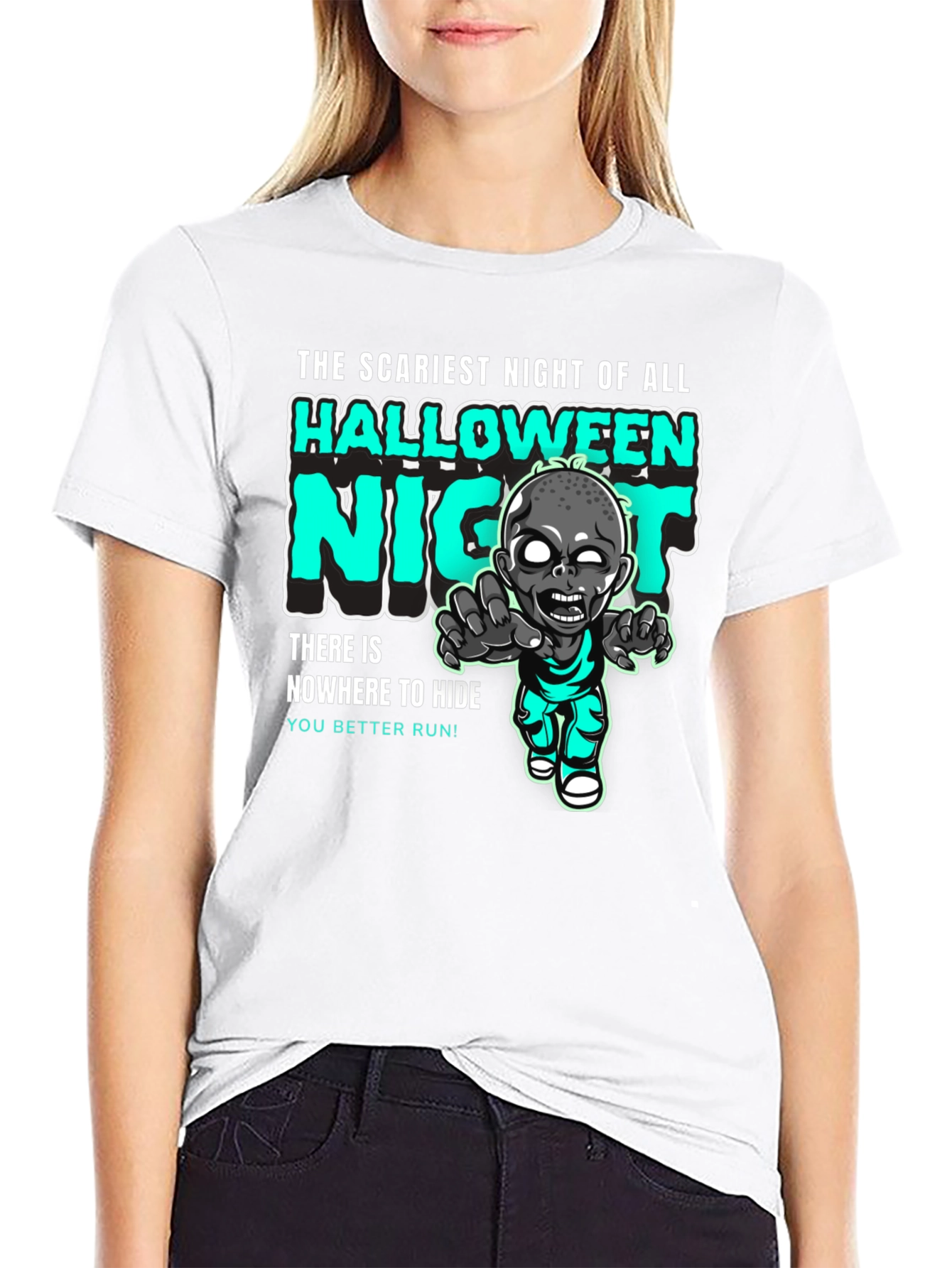 Halloween Night Zombie Graphic Tee