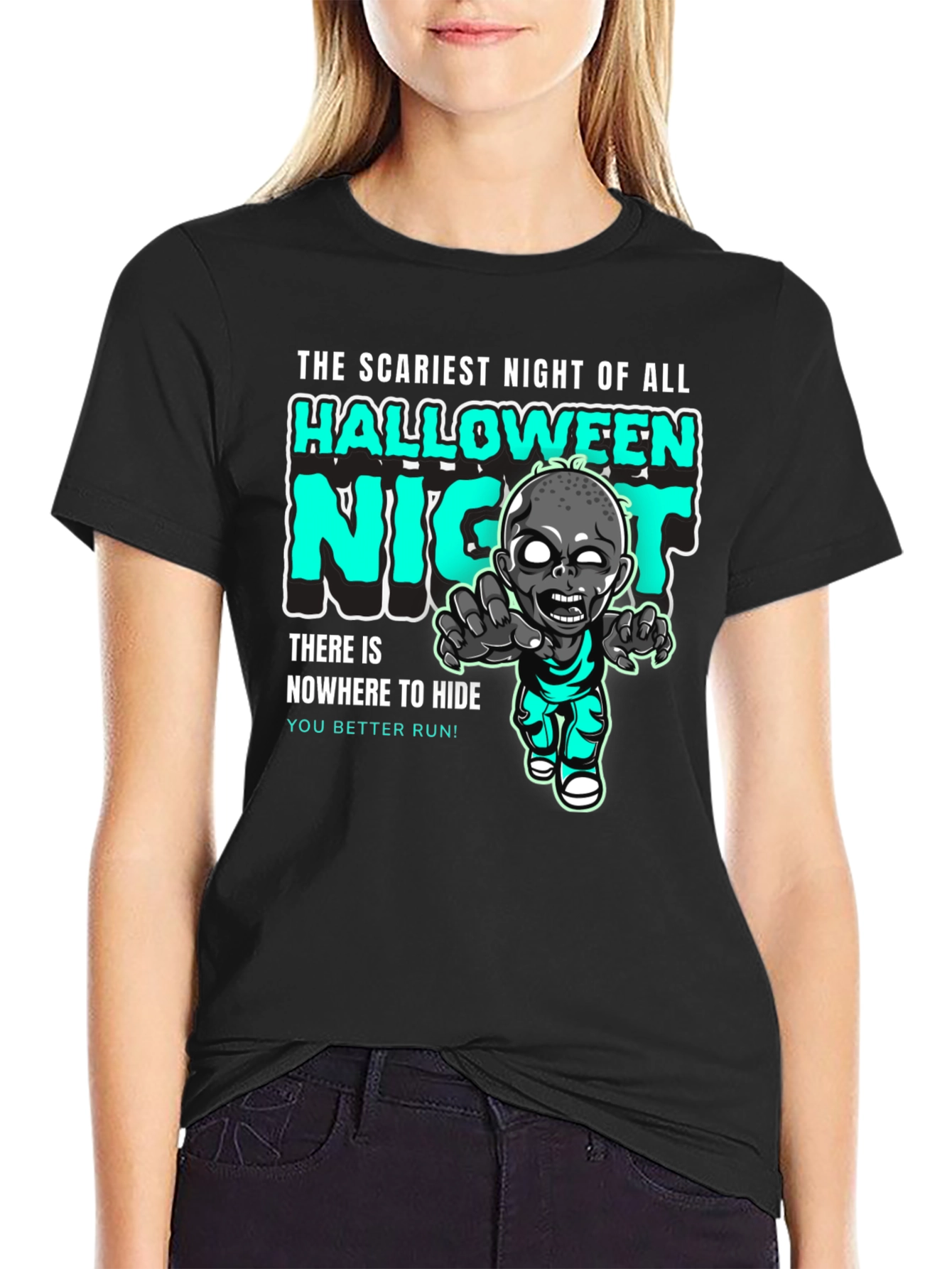 Halloween Night Zombie Graphic Tee
